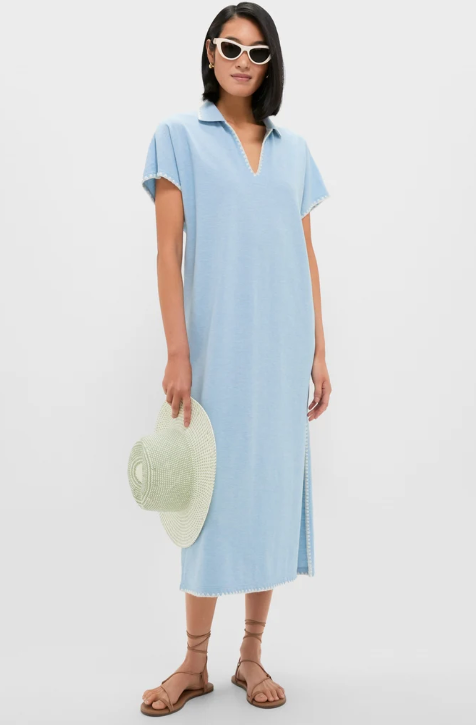 Tuckernuck Heather Chambray Pique Melissa Maxi Dress $168