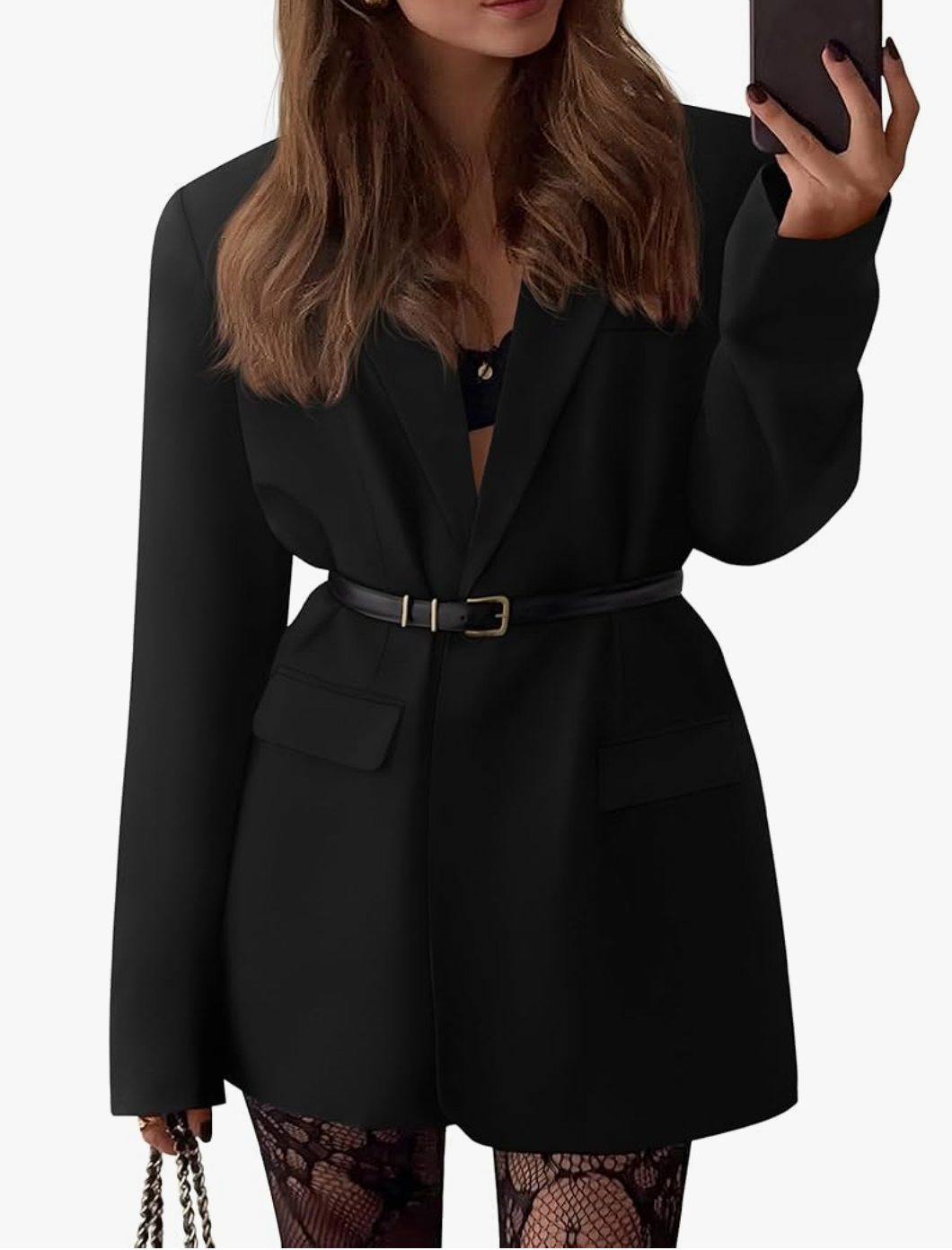 Open Front Oversized Winter Coat