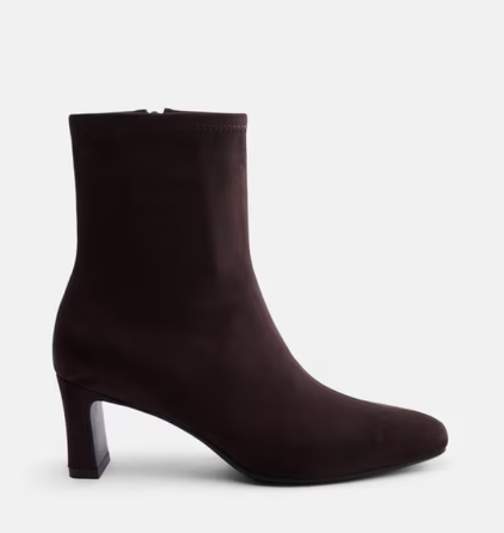 Madden NYC faux-suede heeled booties at Walmart