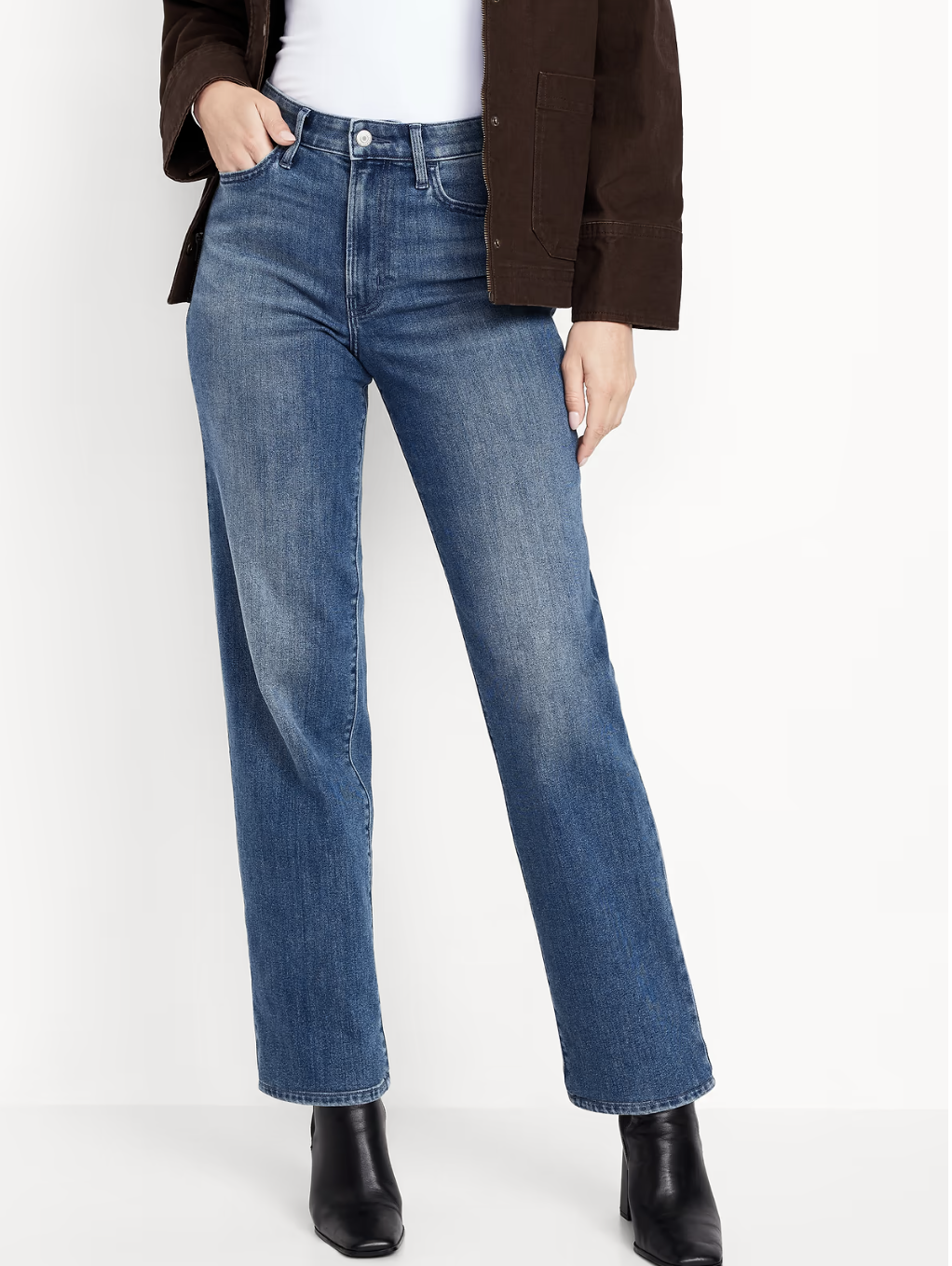 Petite: cropped straight jeans styled for fall, featured in an Autum Love guide