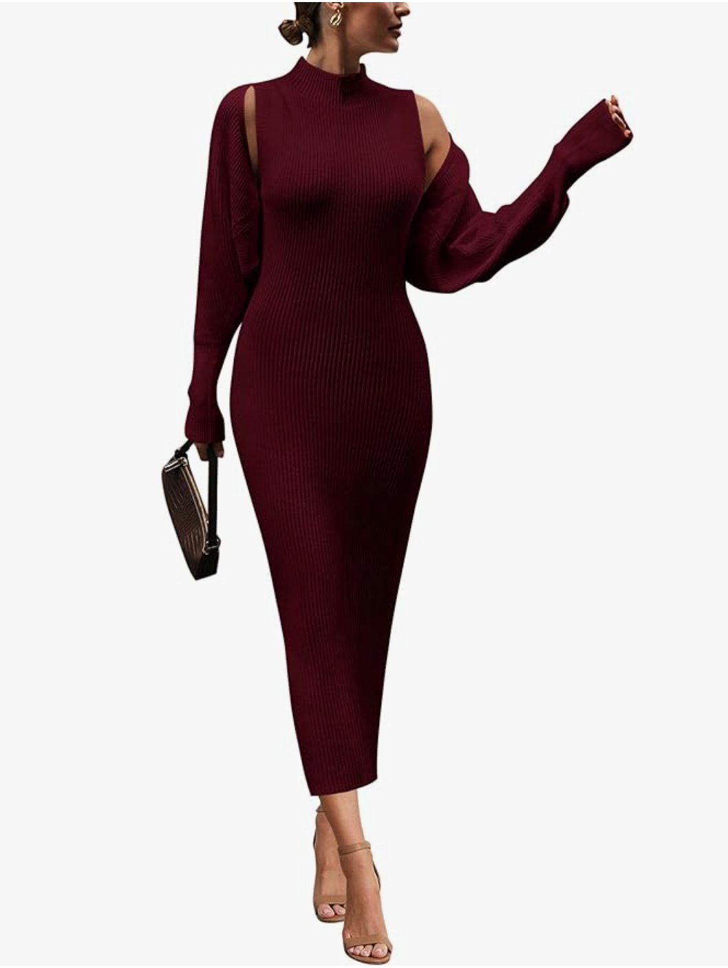 Pullover Sweater Maxi Dress