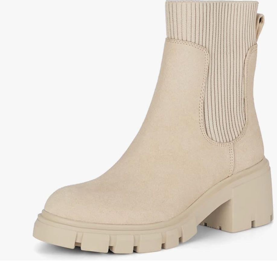 Slip on Platform Ankle Boots