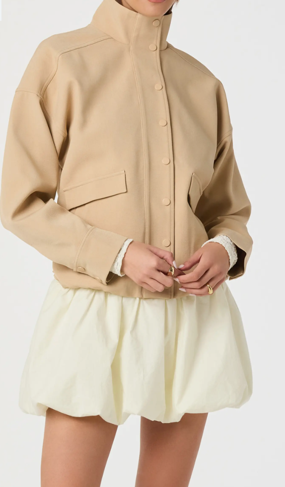 Funnel Neck Bomber Jacket ASTR the Label $129.00Current Price $129.00