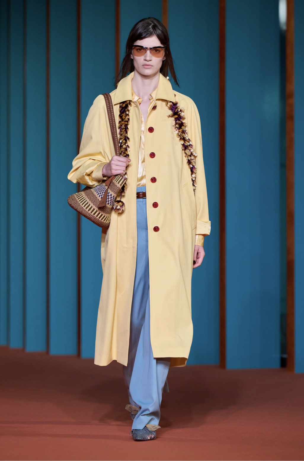 Tory Burch Spring 2027 runway bow pump, part of the NYFW fall shoe trend lineup
