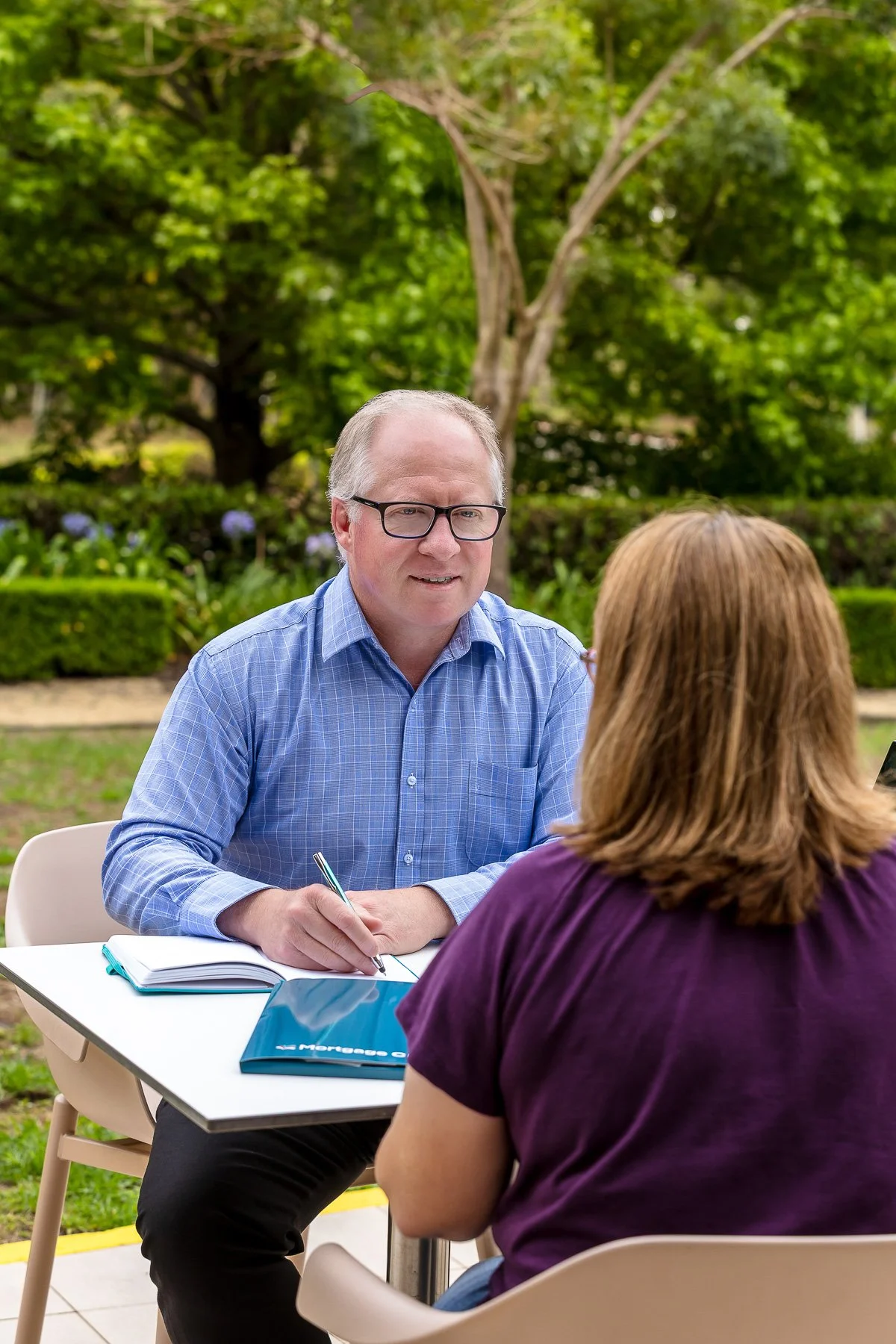 The Coffee Club at Norwest has a great outdoor area that can look like a wonderful client meeting area