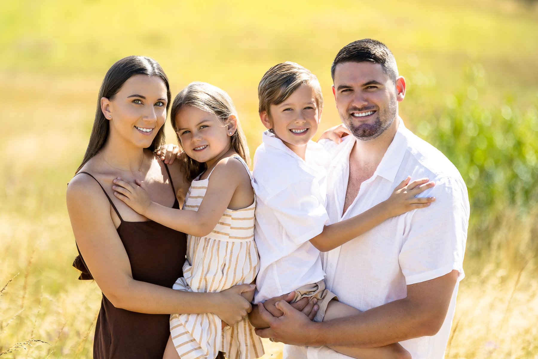 A family photoshoot at Rouse Hill Regional Park in Sydney's Hills District
