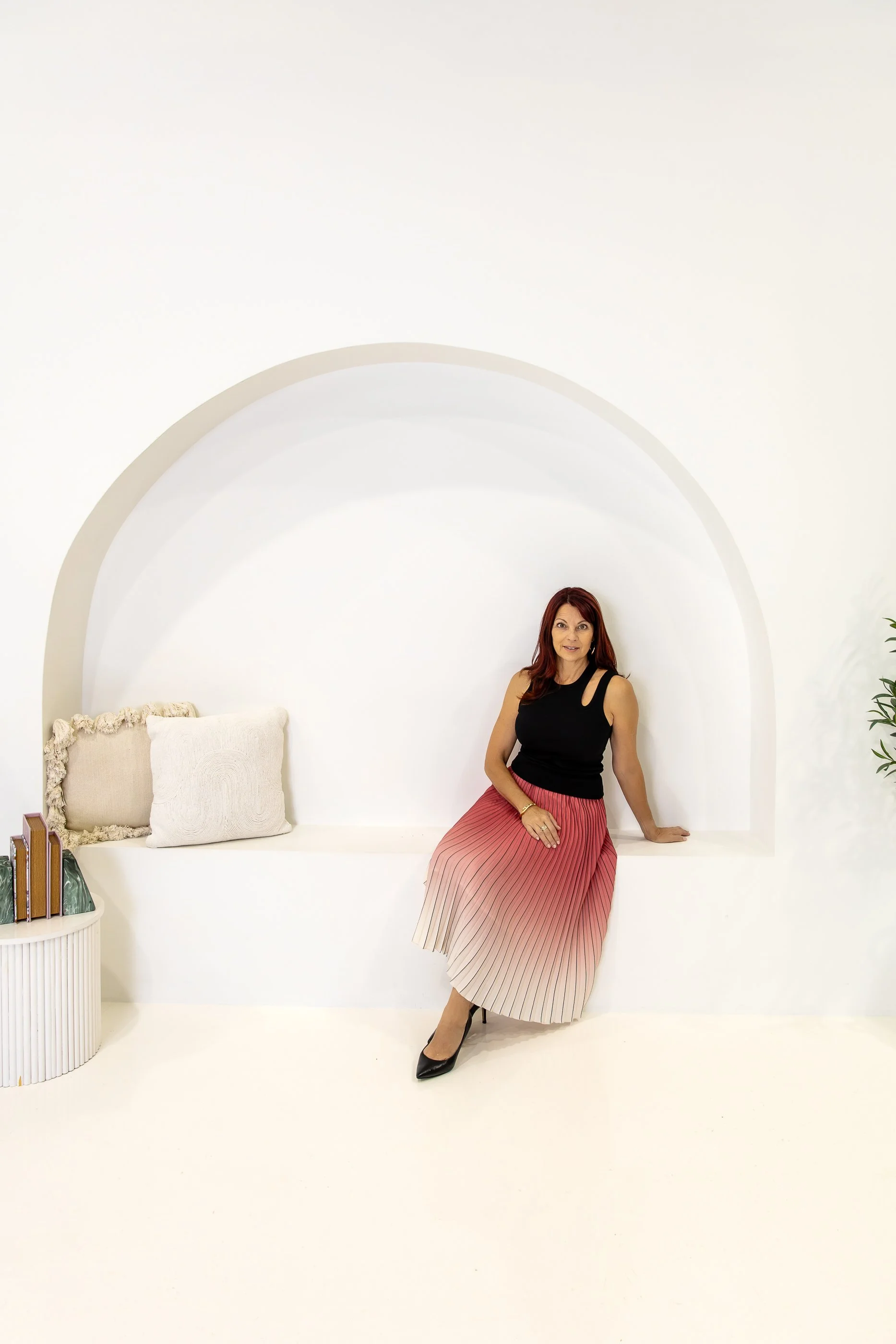 Arch wall using for branding photography by Captured by Kirri at Haus 88 studio in Chipping Norton Sydney