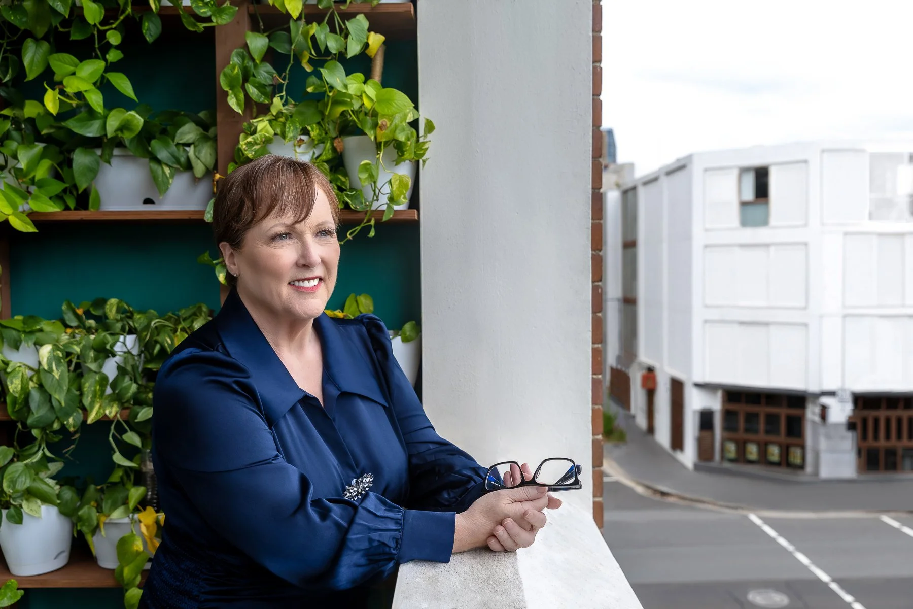 The balcony at the Library at The Dale Studio in Chippendale Sydney is a fantastic option for branding photography.