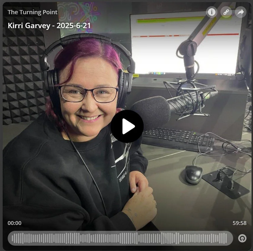 Kirri Garvey was interviewed on The Turning Point radio show with Pam Rajapakse on Alive 90.5 Radio Station in the Hills District of Sydney