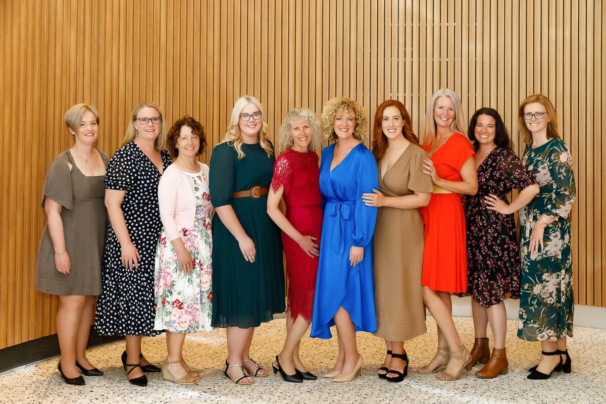 A team of business women at the Pullman Hotel in Penrith during a branding shoot