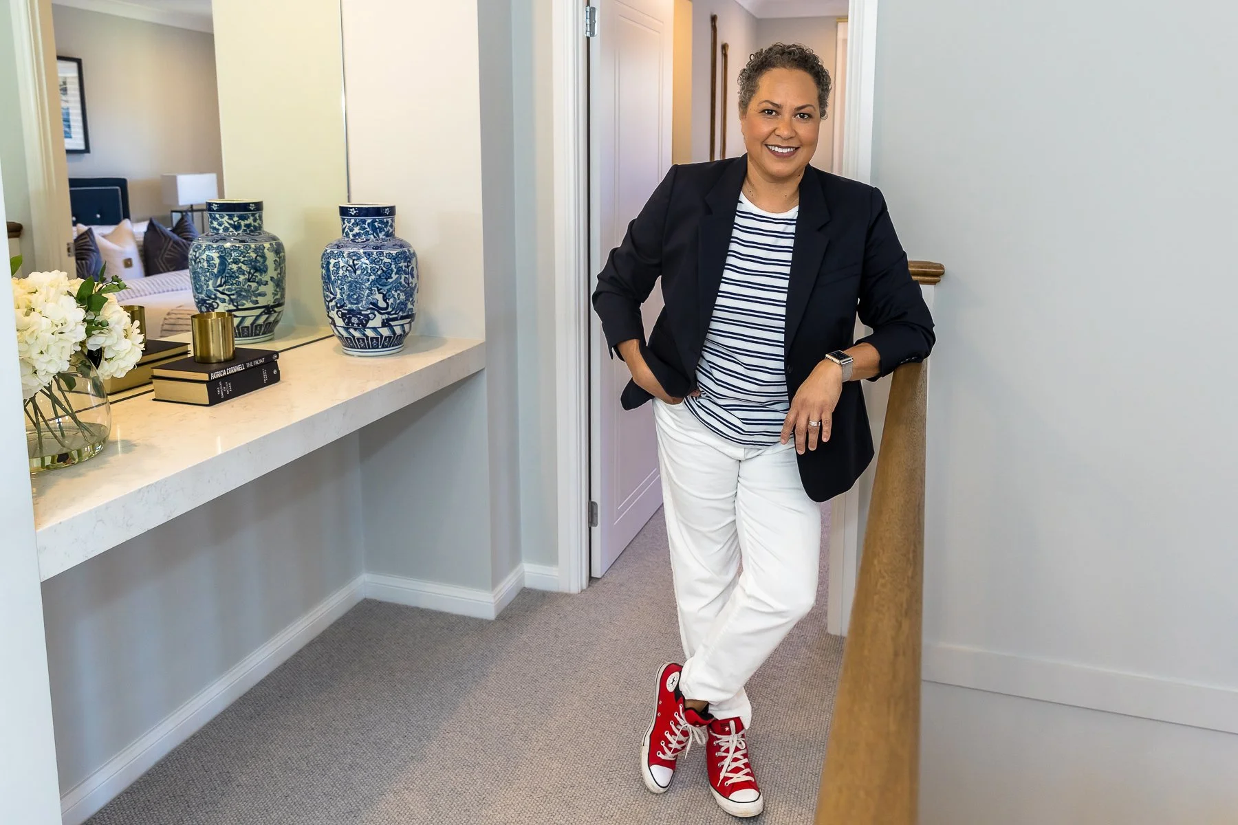 Walkways in display homes in Box Hill make for amazing branding photography locations