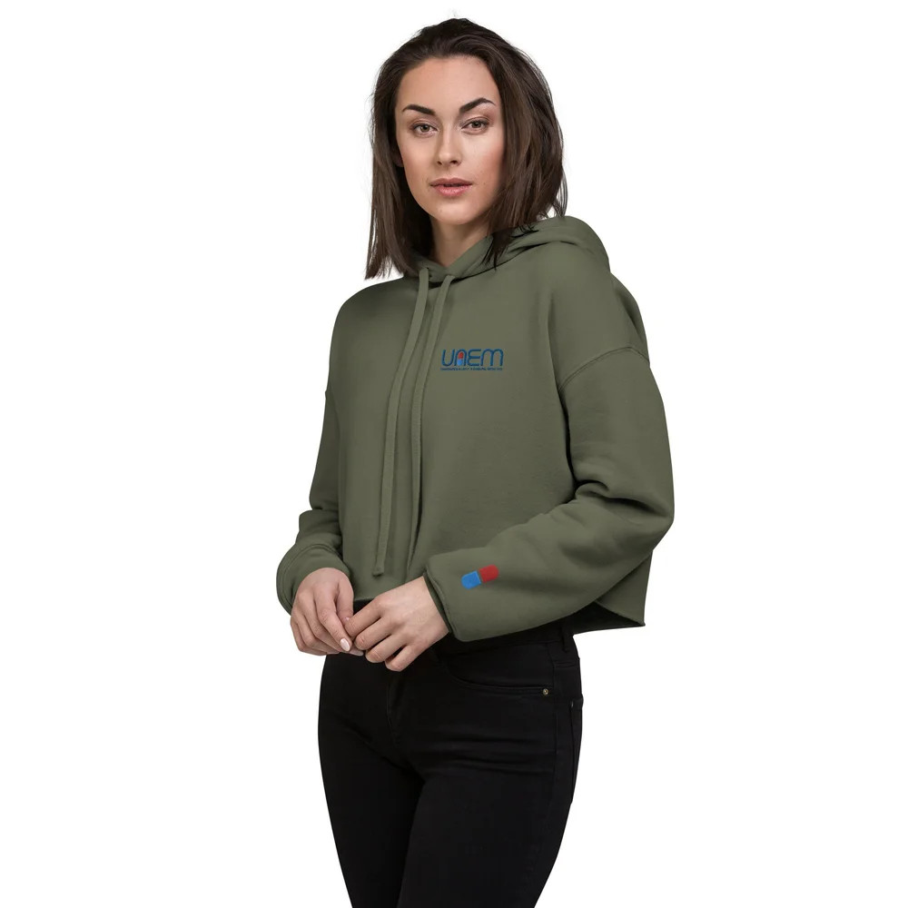 front crop hoodie