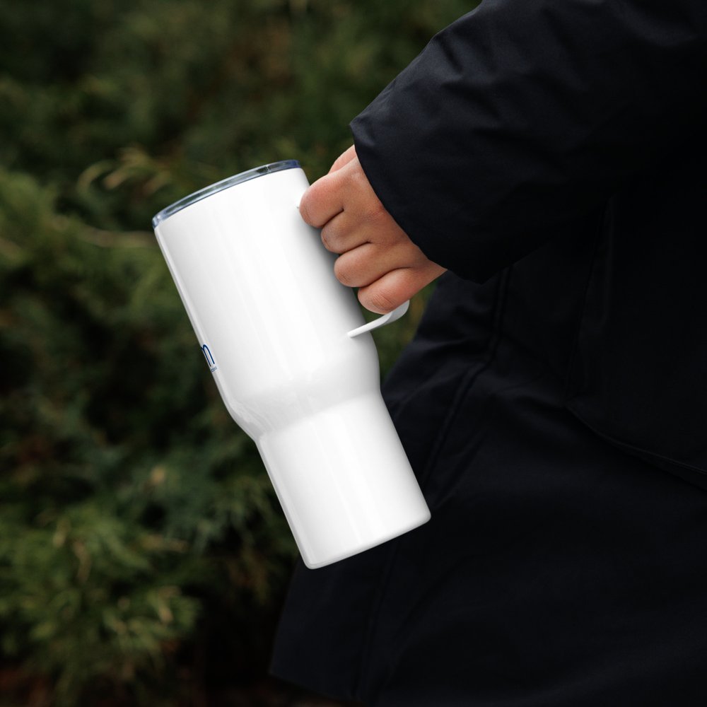 Travel mug with a handle — Universities Allied for Essential Medicines