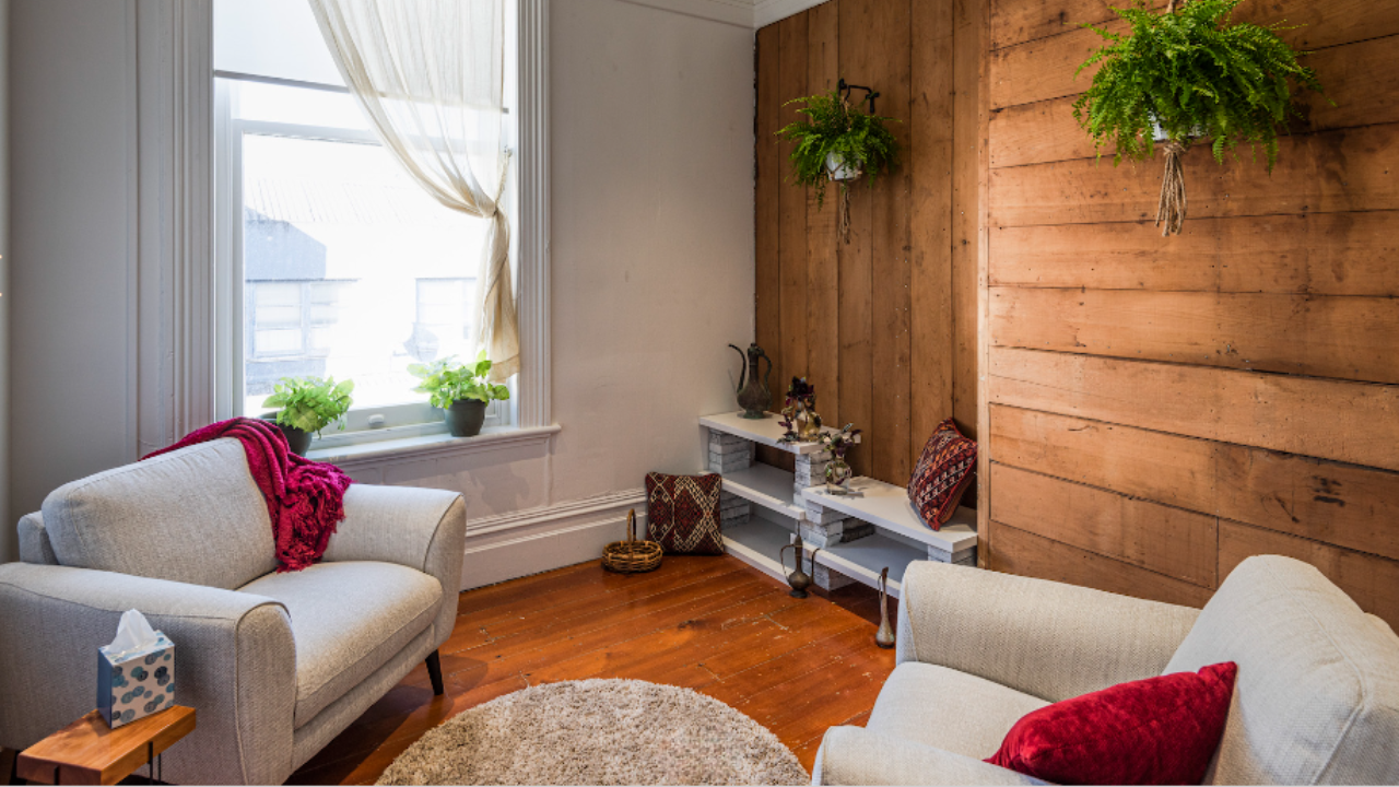 In the heart of Parnell, Nat Phillips offers talk therapy in a comfortable, quiet, and beautiful therapy space