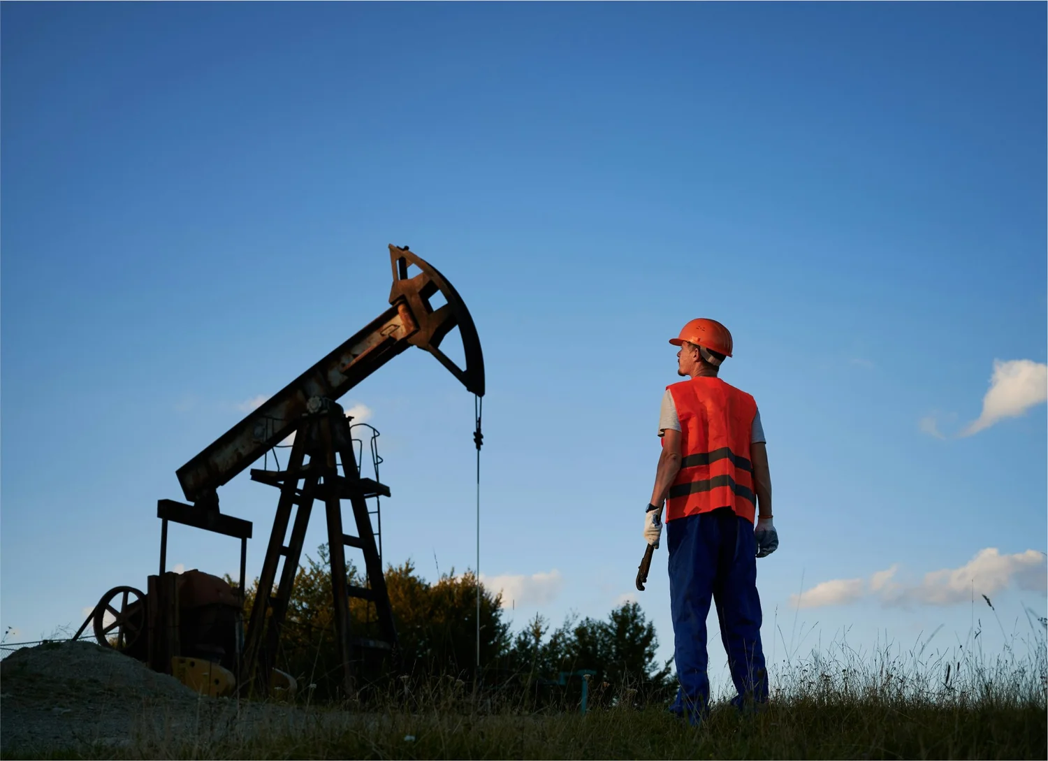 Drilling operations on site