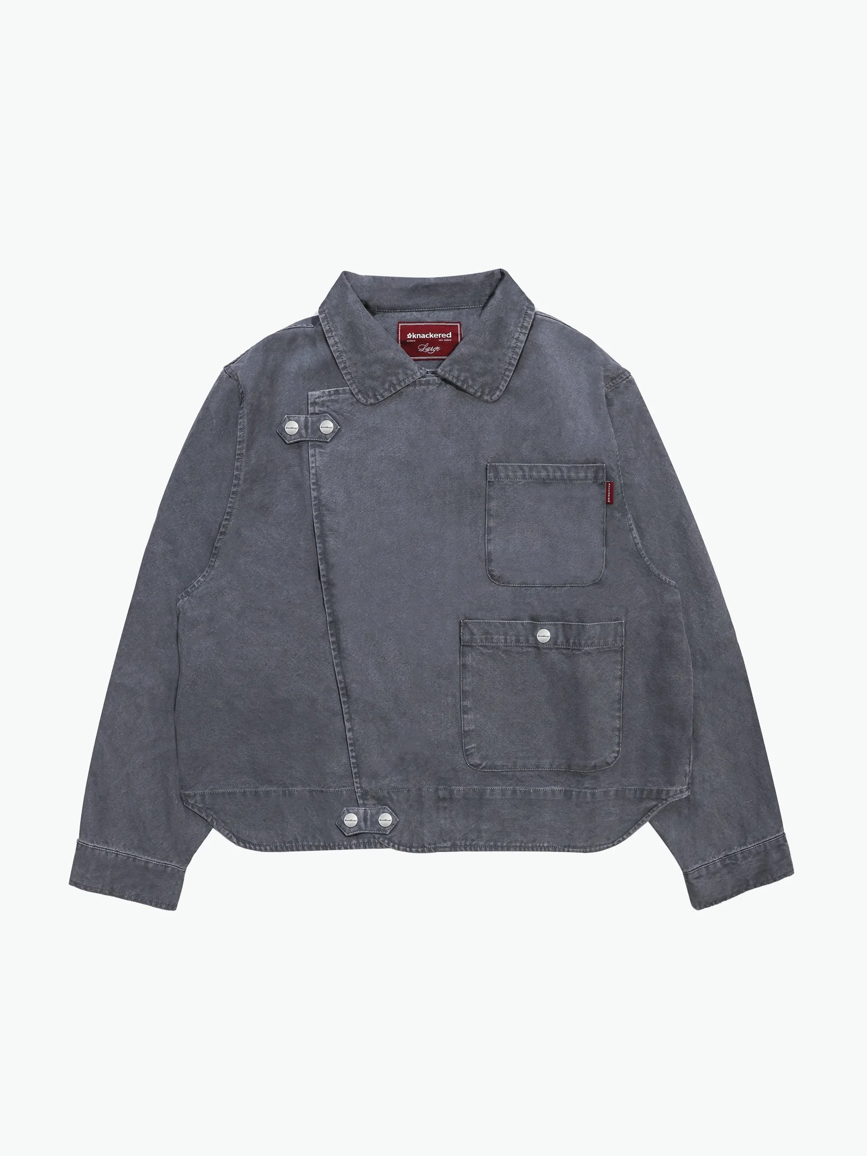 asymmetrical chore coat