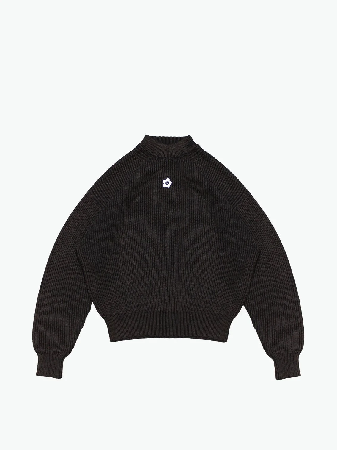 fisherman knit, washed black