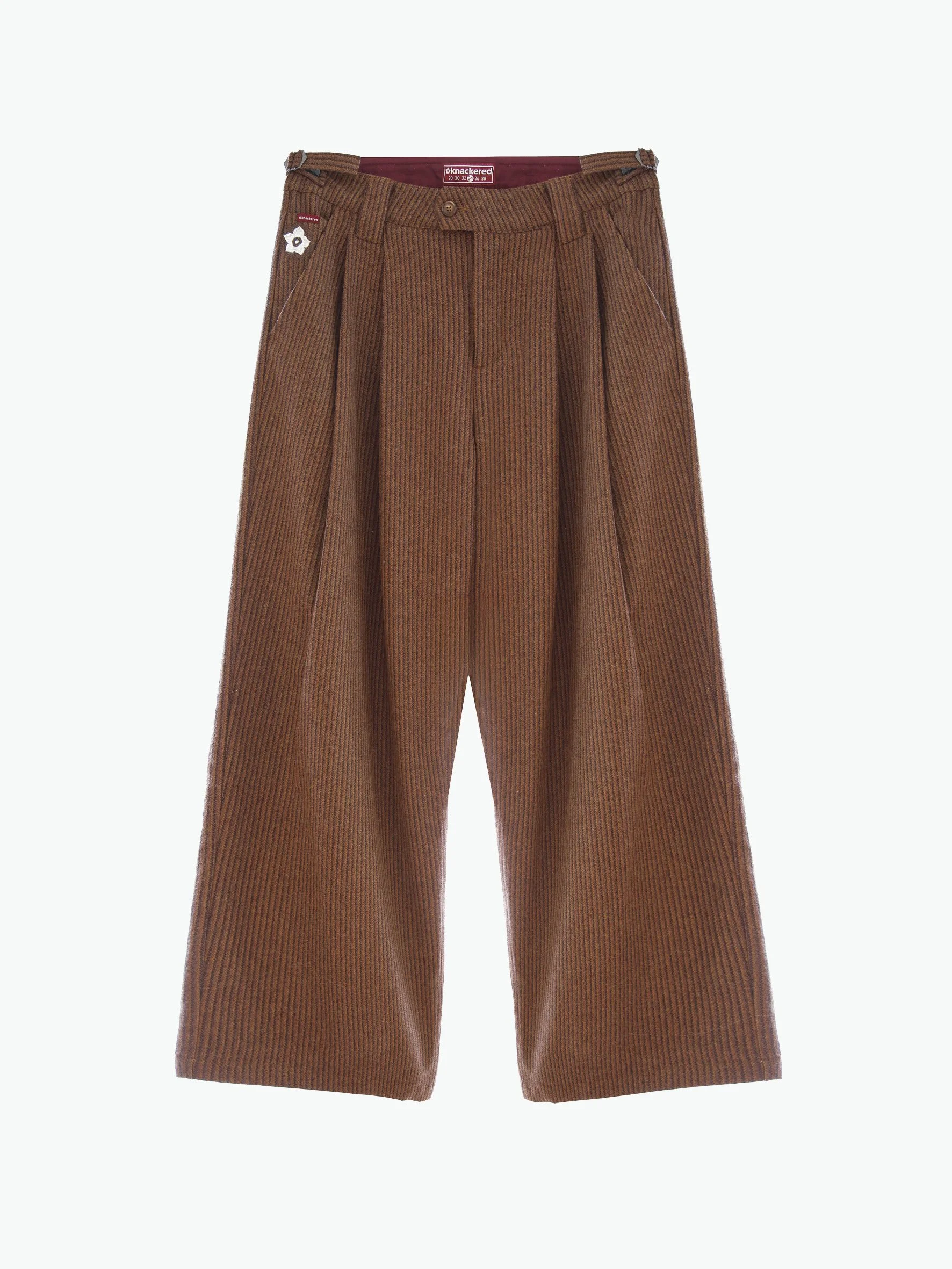 deep pleated wool trouser