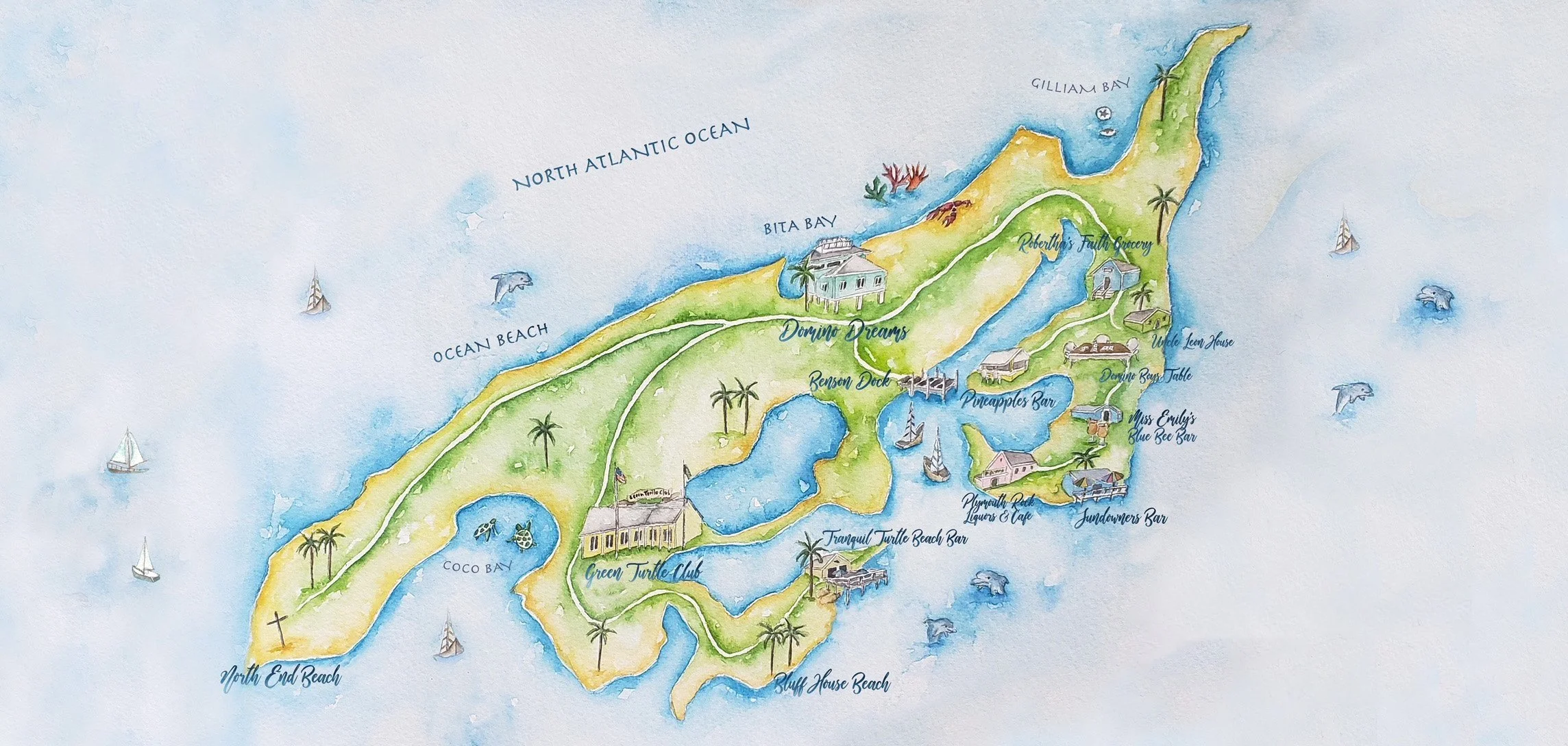 Green Turtle Cay — Domino Dreams - Green Turtle Cay, Abacos, Bahamas