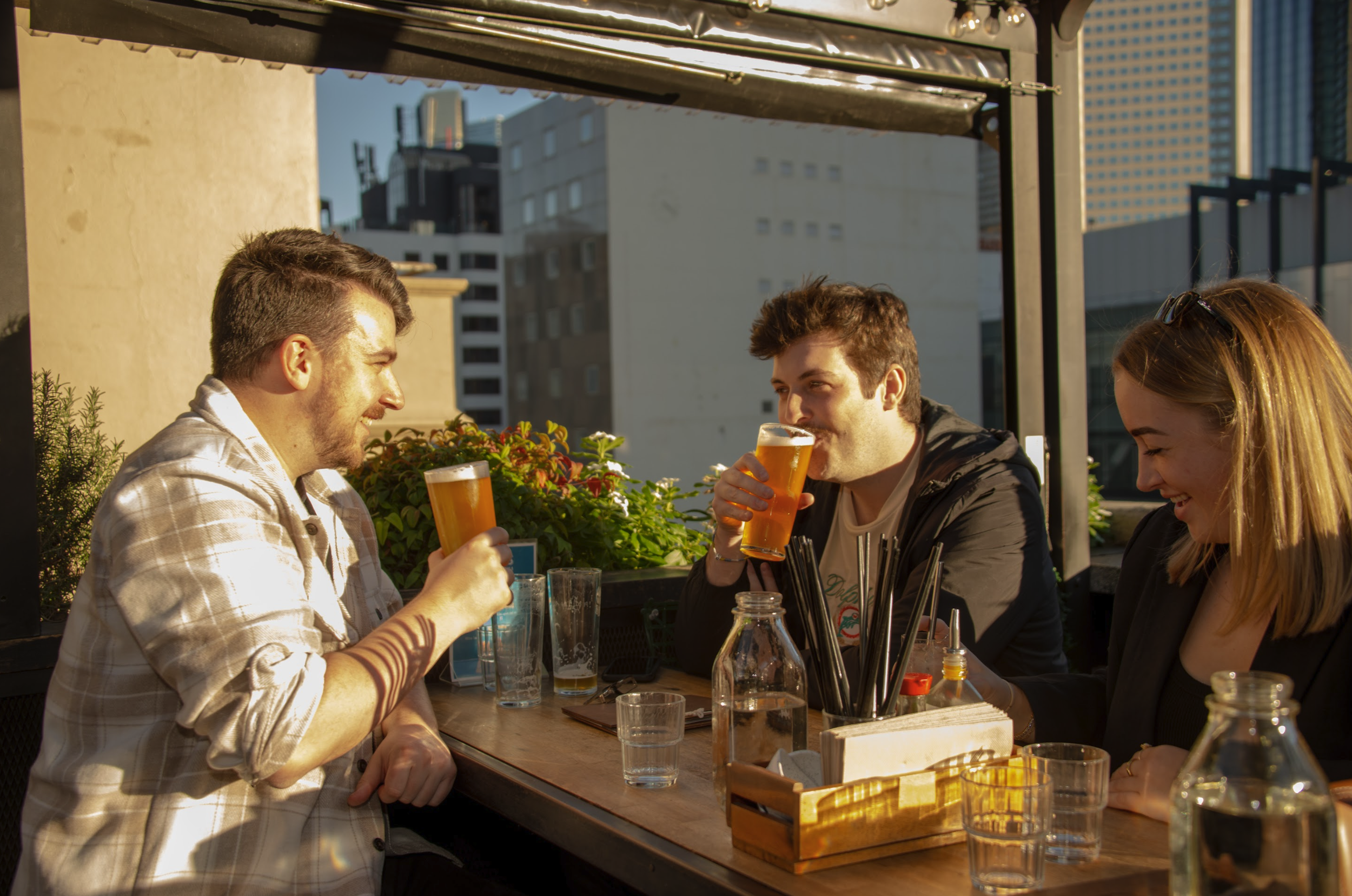 Rooftop beers at Goldilocks Happy Hour, Monday to Friday from 4pm to 6pm.