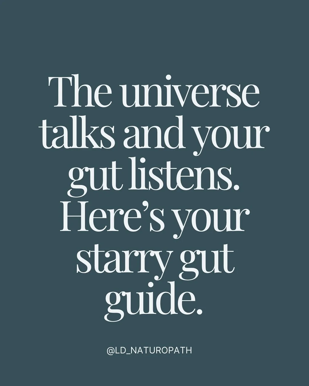 Swipe through to see what the cosmos might be whispering about your gut health and share with your favourite soul people!

Remember, this is all in good fun but your gut health is real, and deserves real care.

This content is for entertainment purpo