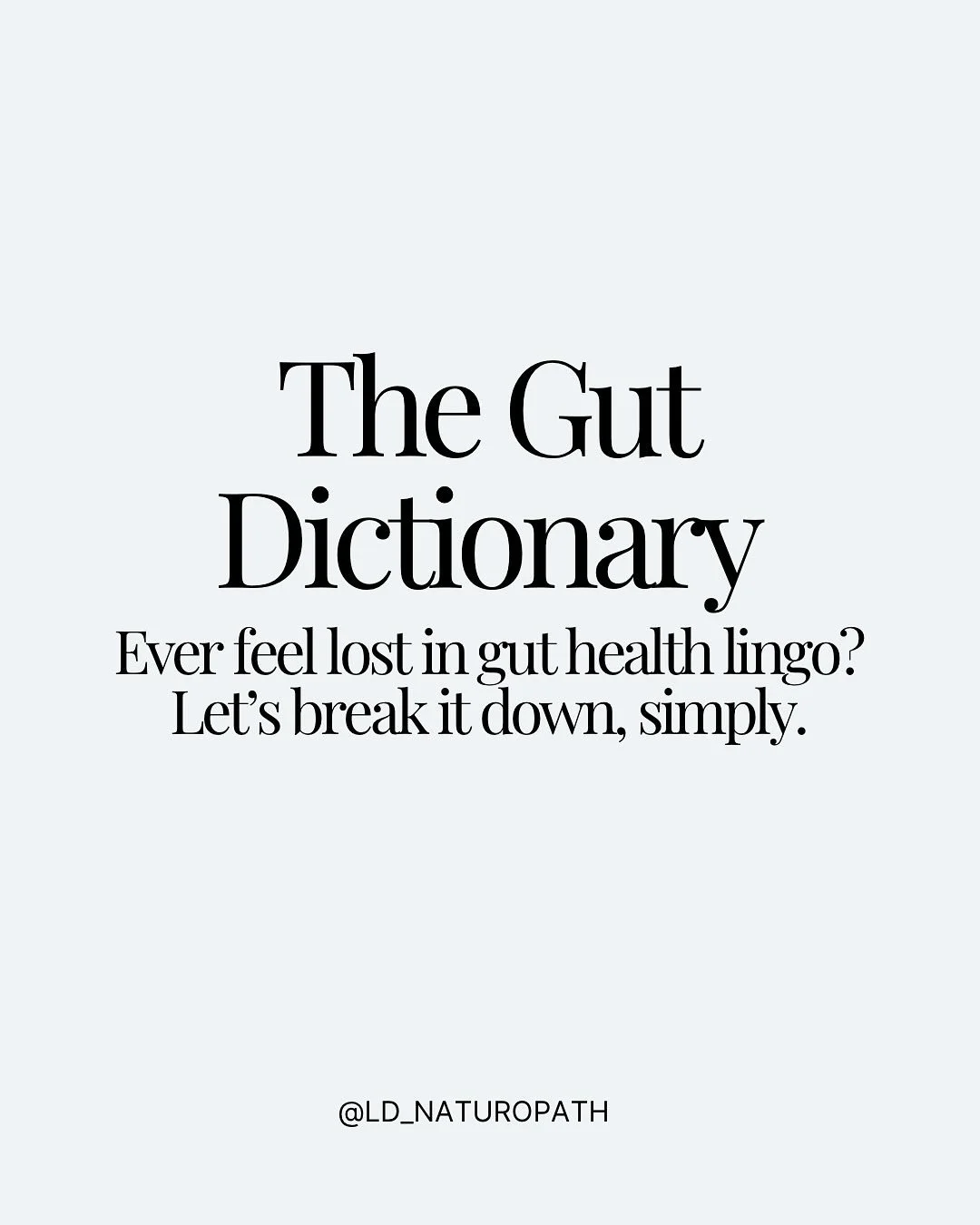 Your gut health glossary starts here.

These are the terms I get asked about all the time. From SIBO to leaky gut.

Swipe to learn the difference between them (and save this one for later!)

#guthealthbasics #guthealthglossary #digestivehealth #under