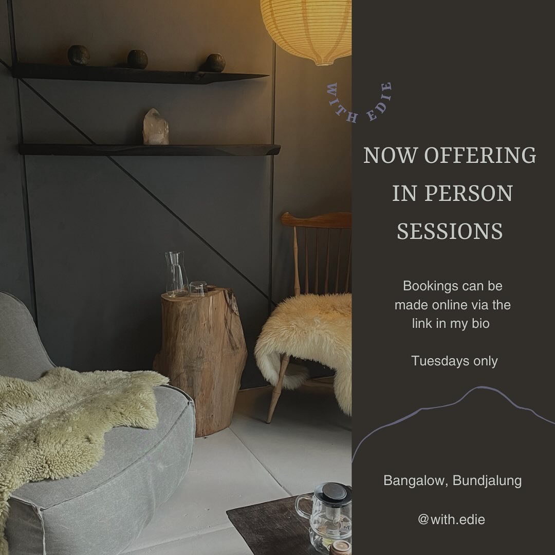 〰️ In Person sessions now available 〰️ Tuesdays only 

Book via link in bio 🦋 or email me for enquiries 

Acknowledging these sessions will take place on unceded land. Always was always will be.