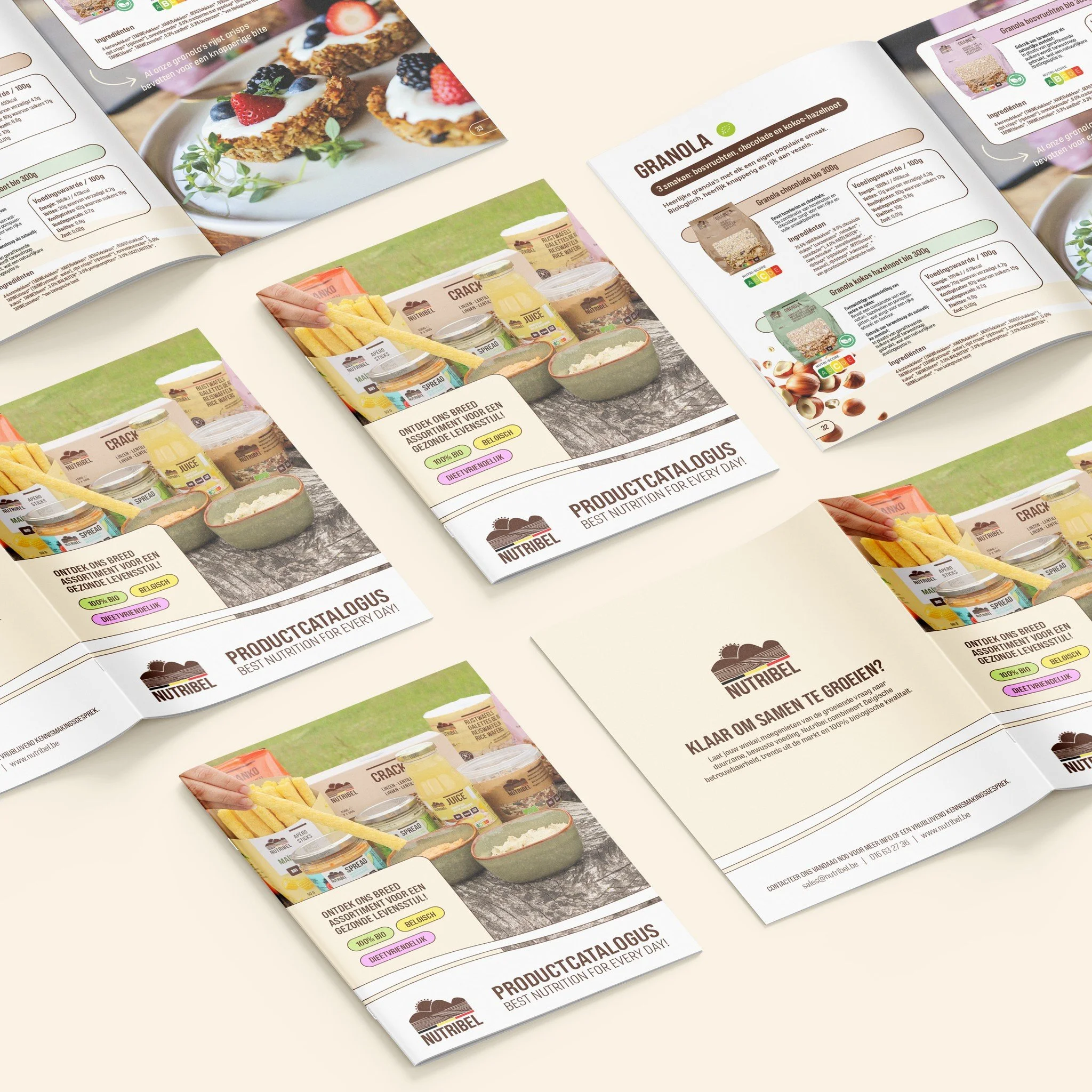 📖 Geen saaie productlijst, maar een smaakvolle ontdekkingstocht!

Voor @nutribelorganics ontwierp ik een gloednieuwe productcatalogus, een kleurrijke gids die net zo voedzaam oogt als de producten zelf. 🌿🥞

Net als een goed gerecht, draait ook dez