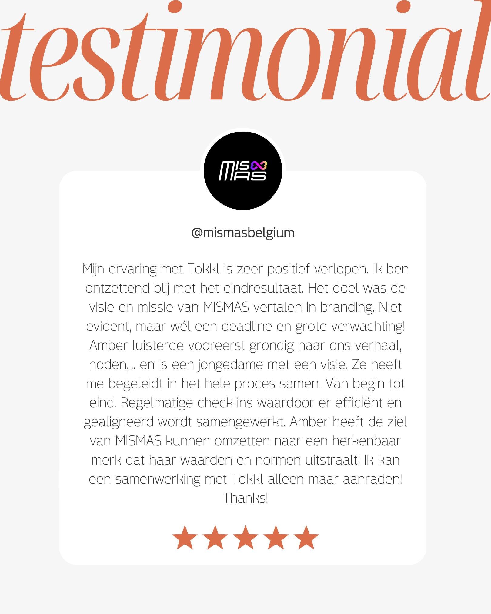 Strong women build strong brands. 💪
Dankjewel @mismasbelgium voor deze mooie woorden en het vertrouwen in Tokkl!

#branding #testimonial #branddesign #grafischontwerp #samenwerking #femaleentrepreneur #womeninbusiness #boutersem #mismas #tokkl