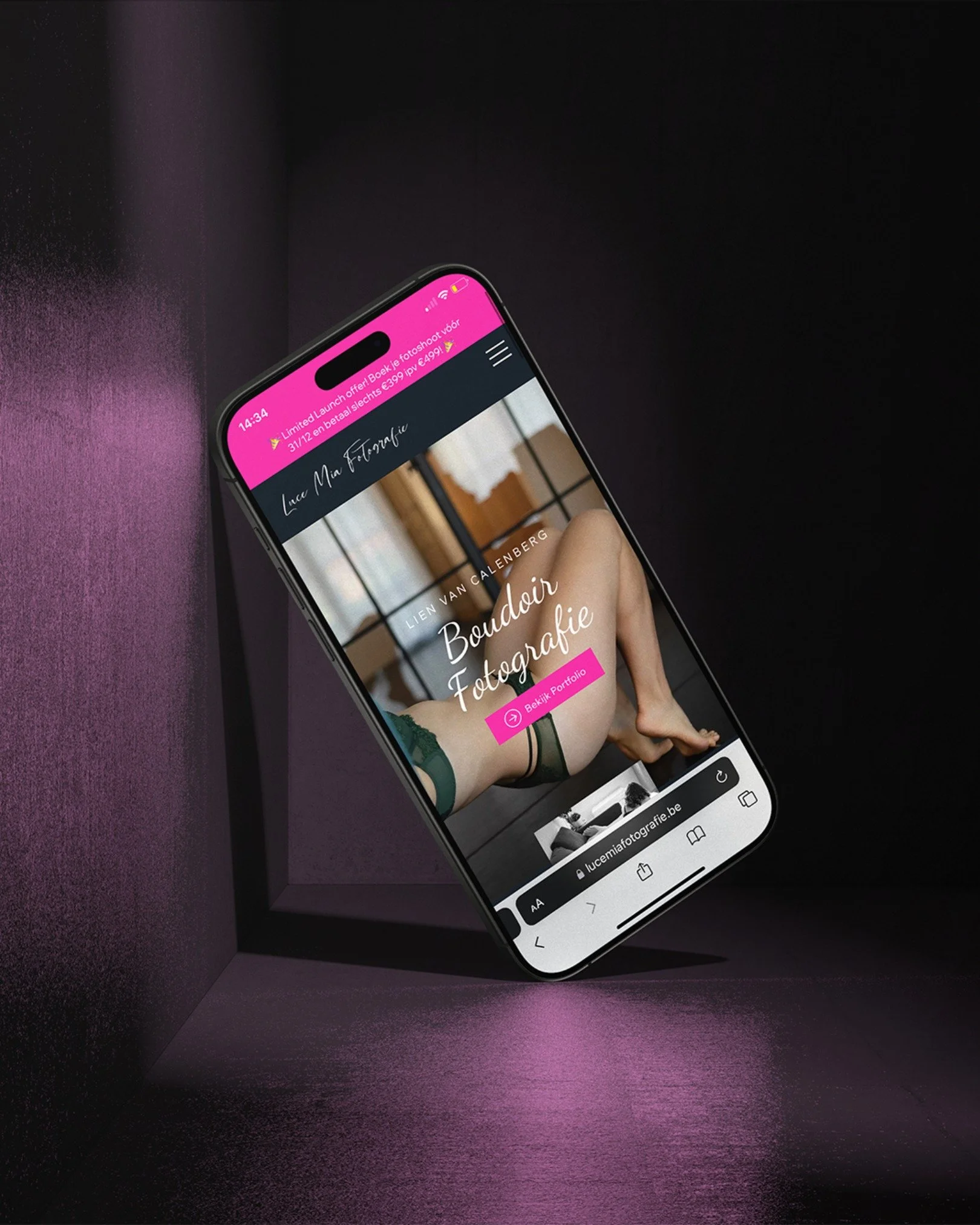 ✨ Nieuwe case online

Voor Luce Mia Fotografie ontwierp ik een gebruiksvriendelijke, mobielvriendelijke website met een donkere, moody sfeer en een subtiele touch of pink. Een ontwerp dat het portfolio laat spreken en bezoekers op een natuurlijke man