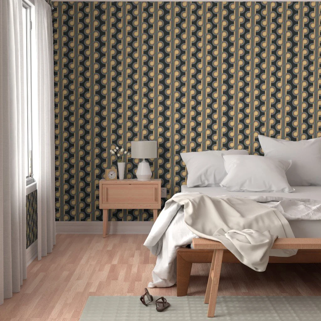 My entry for the @spoonflower 1970s challenge. 

I wanted a groovy design but with a modern day #japandi vibe. 

Wether you vote or not, it's now for sale in my #spoonflowershop : 
ID 19871228

Available in other colours as well.