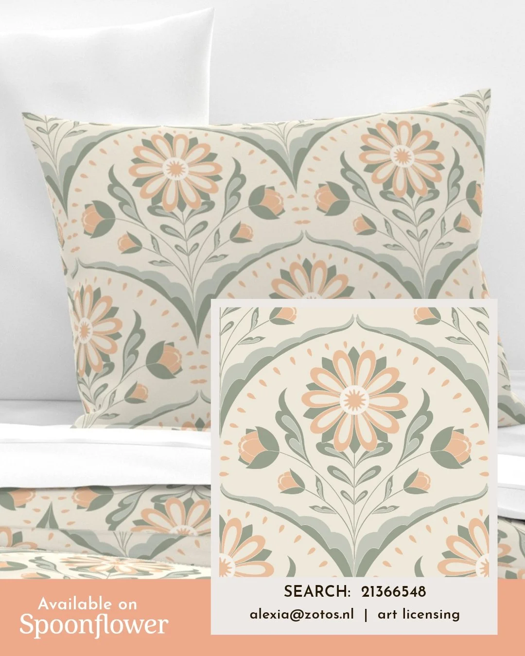 Treat yourself to some romantic bedding.