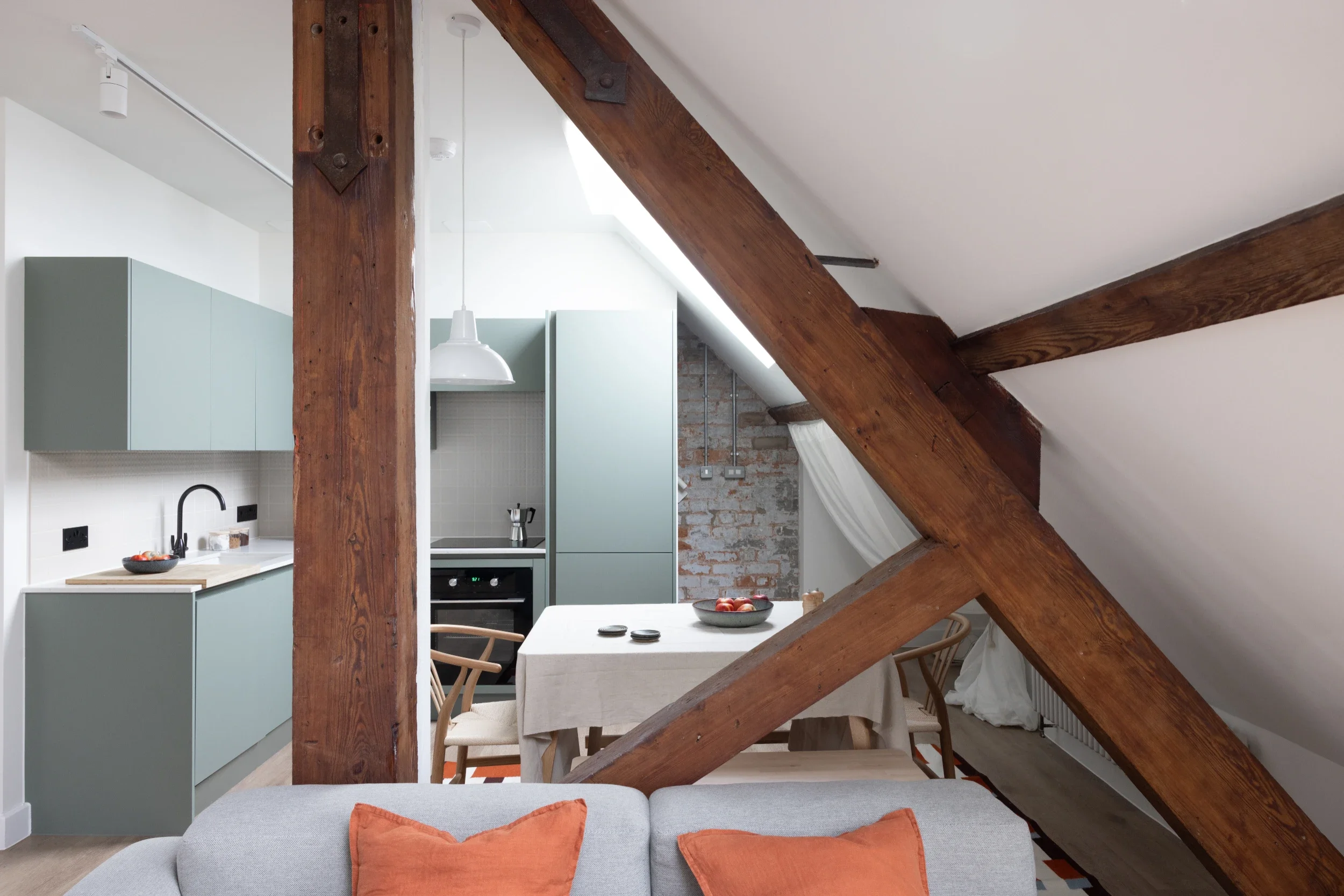 Victorian button factory transformed into a 29-apartment building. Interior design by San Stae.