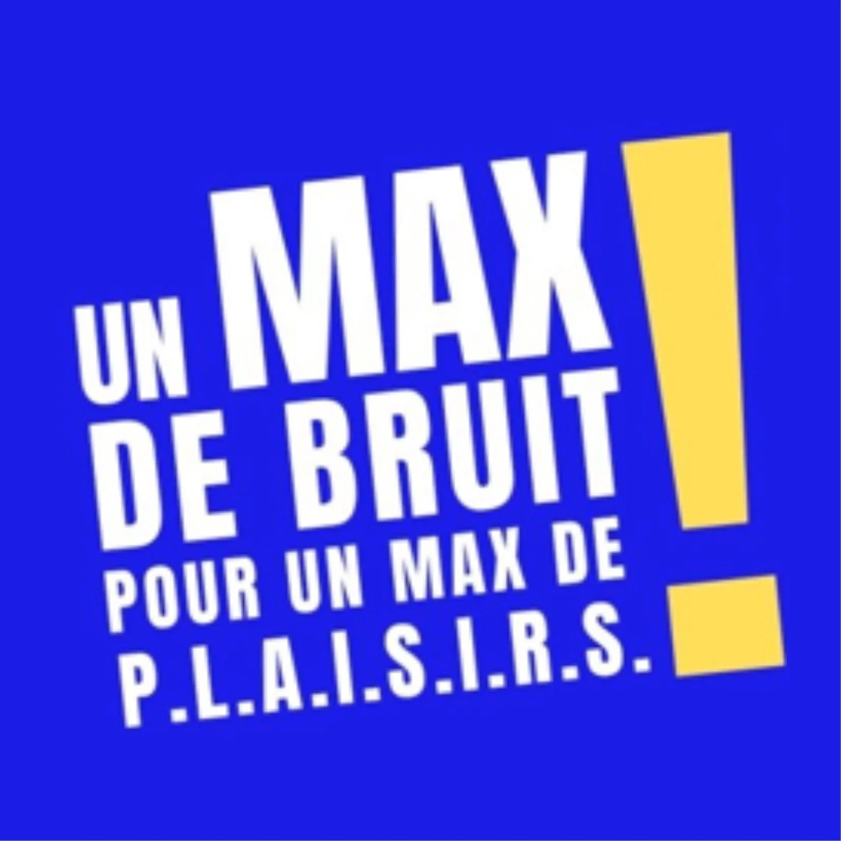 Un MAX de bruit pour un max de P.L.A.I.S.I.R.S