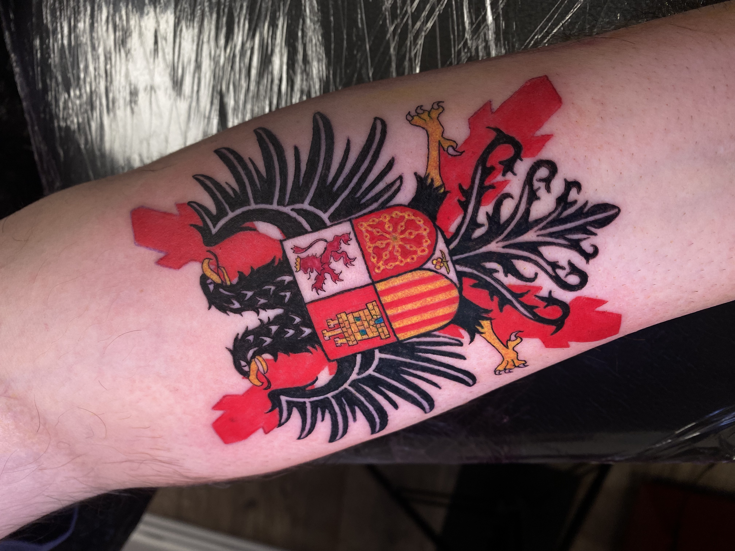 when spain and scotland meet done by kim bale tattoos at banjaxed ink irelands best tattoo studio