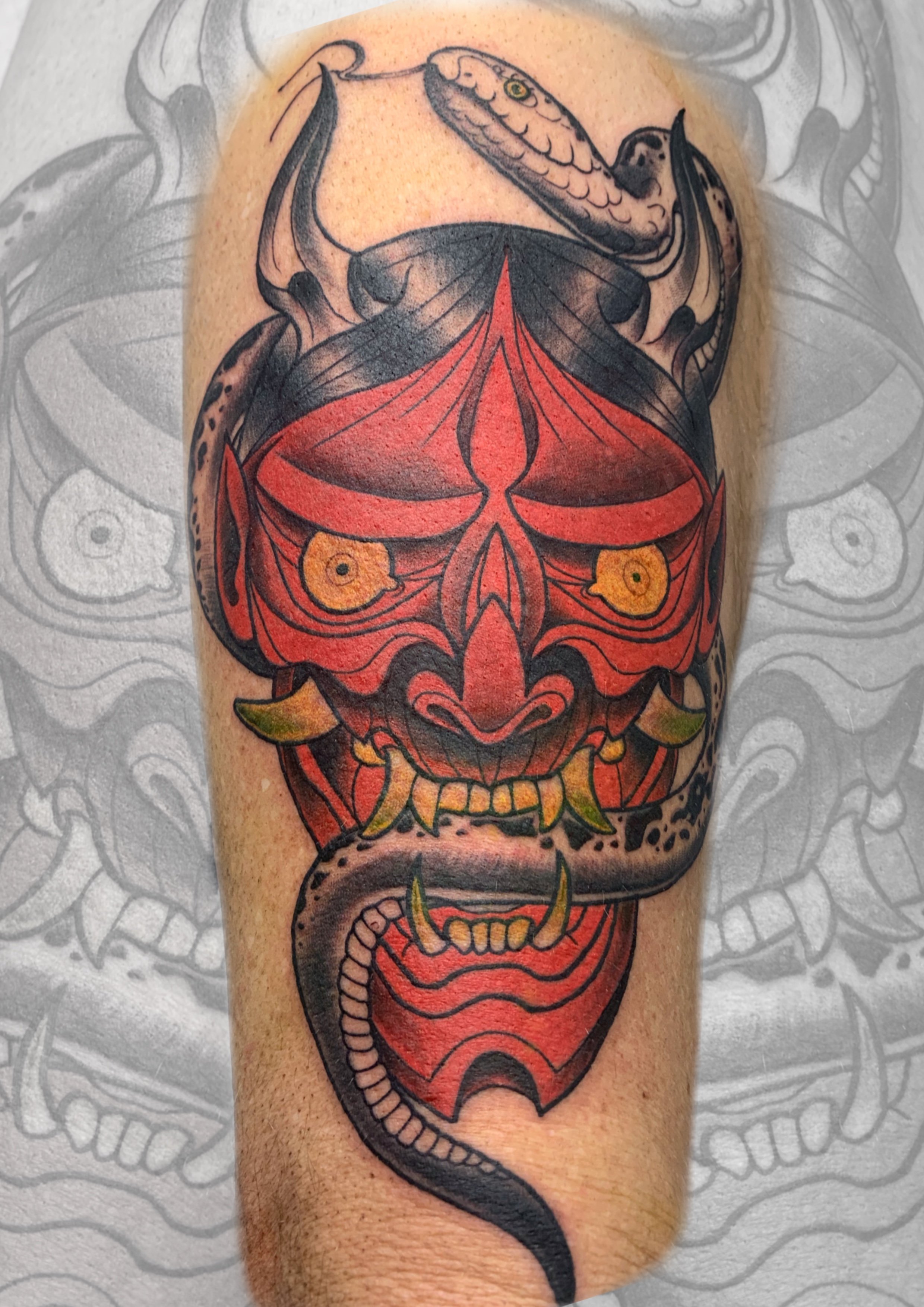 Tanya mask, Tattoo studio Dublin Ireland, Banjaxed ink