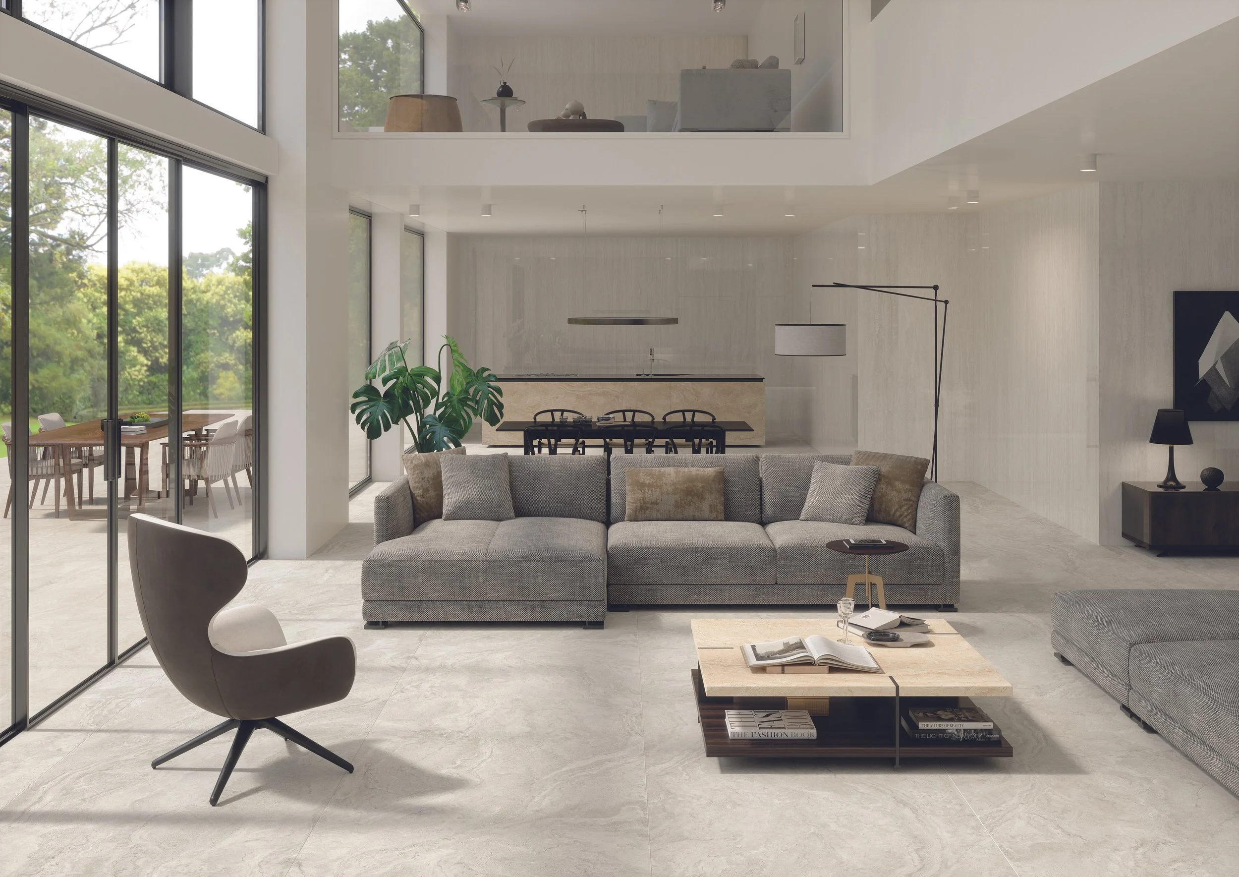 Unique Travertine White Vein Cut Lapp-Minimal Nat 120x278 Amb Living.jpg