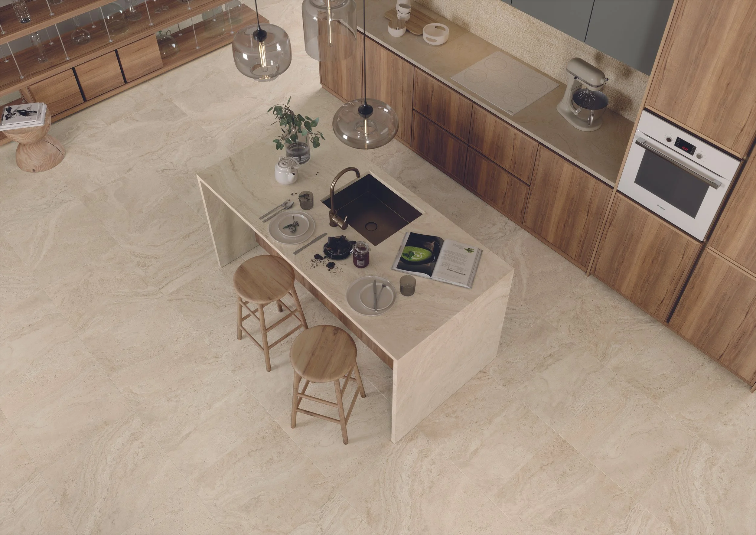 UTrav Cream Ancient 30x60 60x60 60x120 Amb. Cucina.jpg