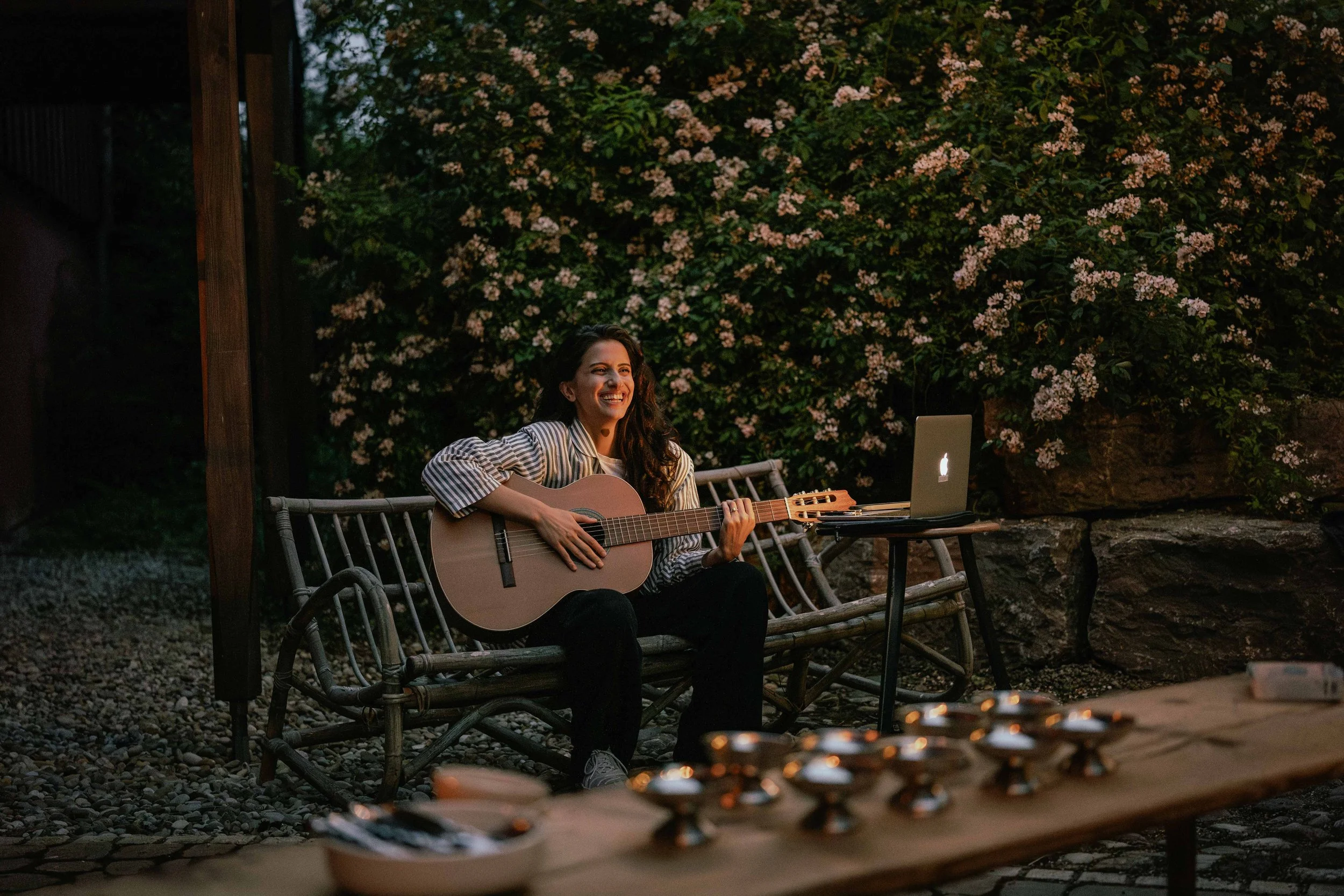 music sessions at out of office creative retreat for women