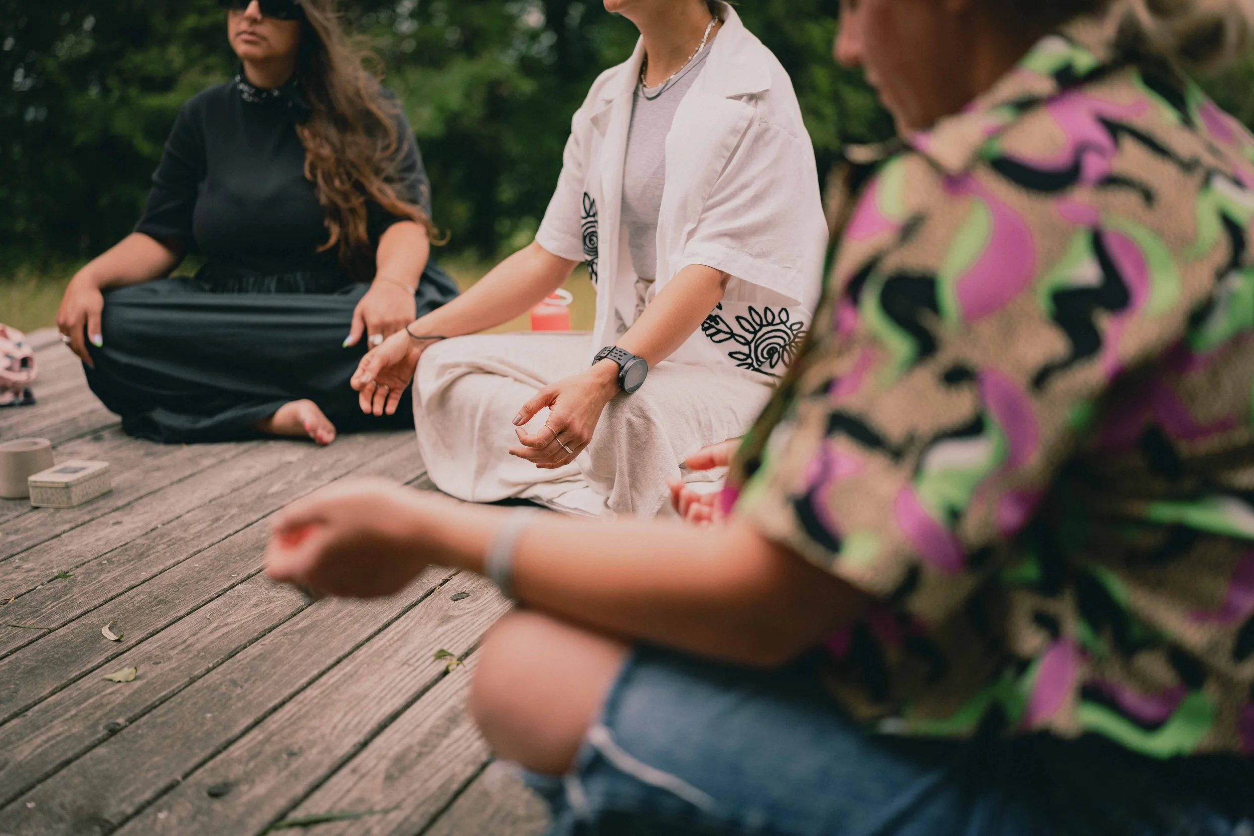 meditation sessions at out of office creative retreat for women