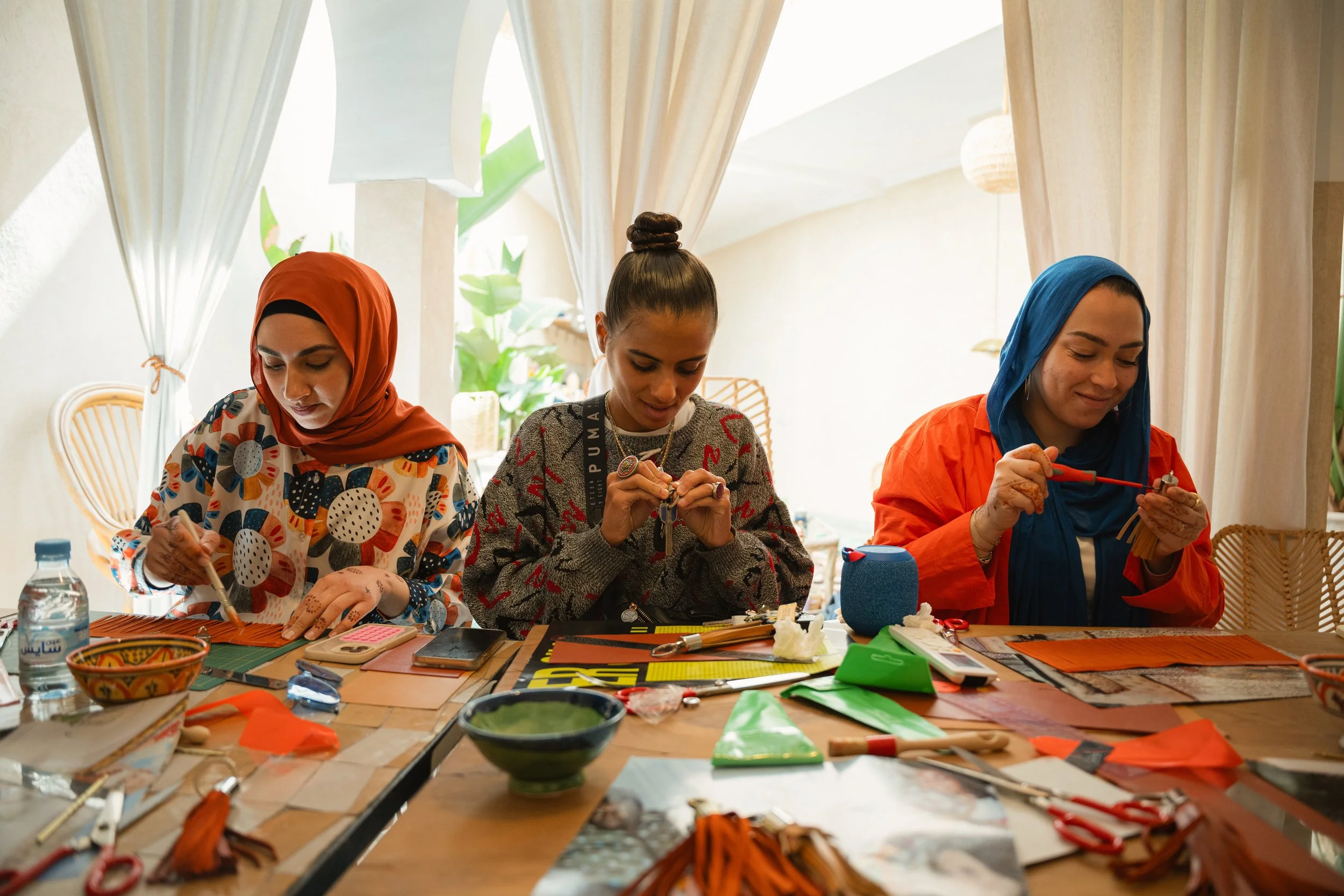 Art and craft sessions at Out of Office Creative Retreats.