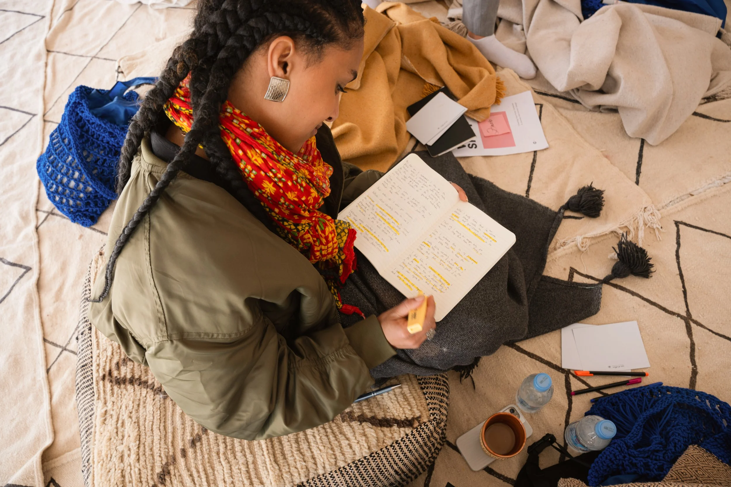 Moments of creative bliss from Out of Office Creative Retreats.