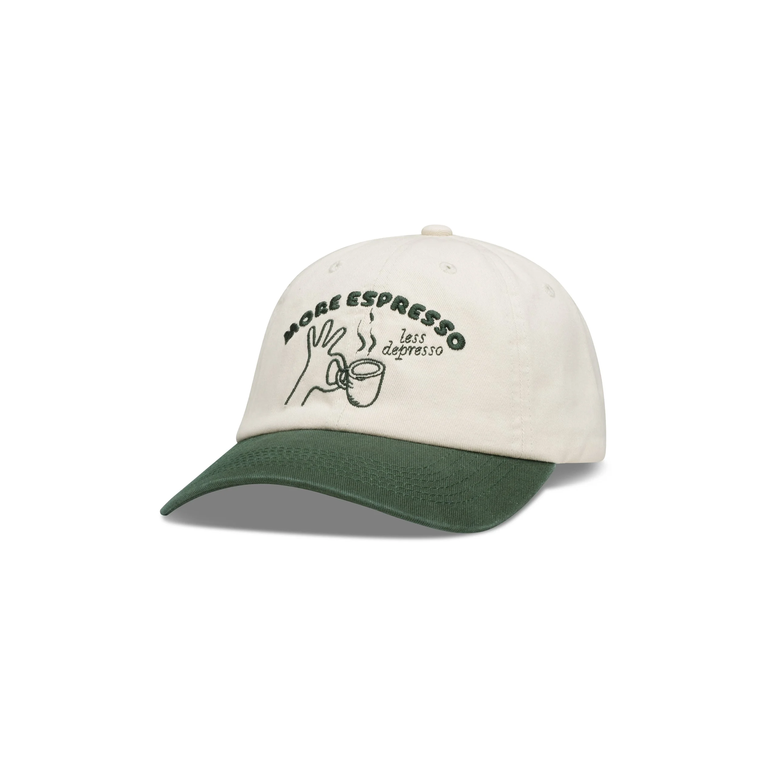 Frontplay_Dad Cap Mid_Front View Left_dk.green,stone.jpg
