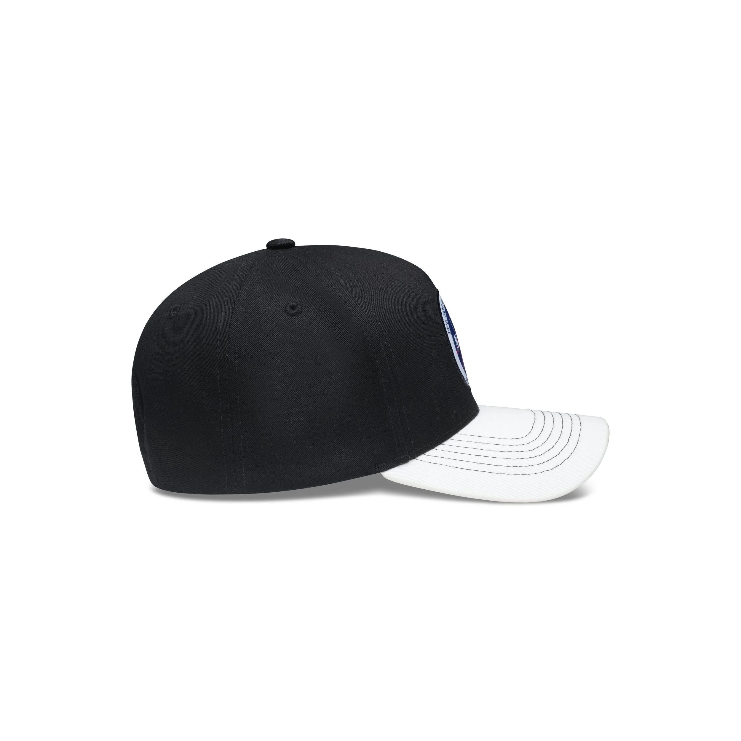 Frontplay_Baseball Cap A-frame_Side View Right_Black,Off white,Royal.jpg