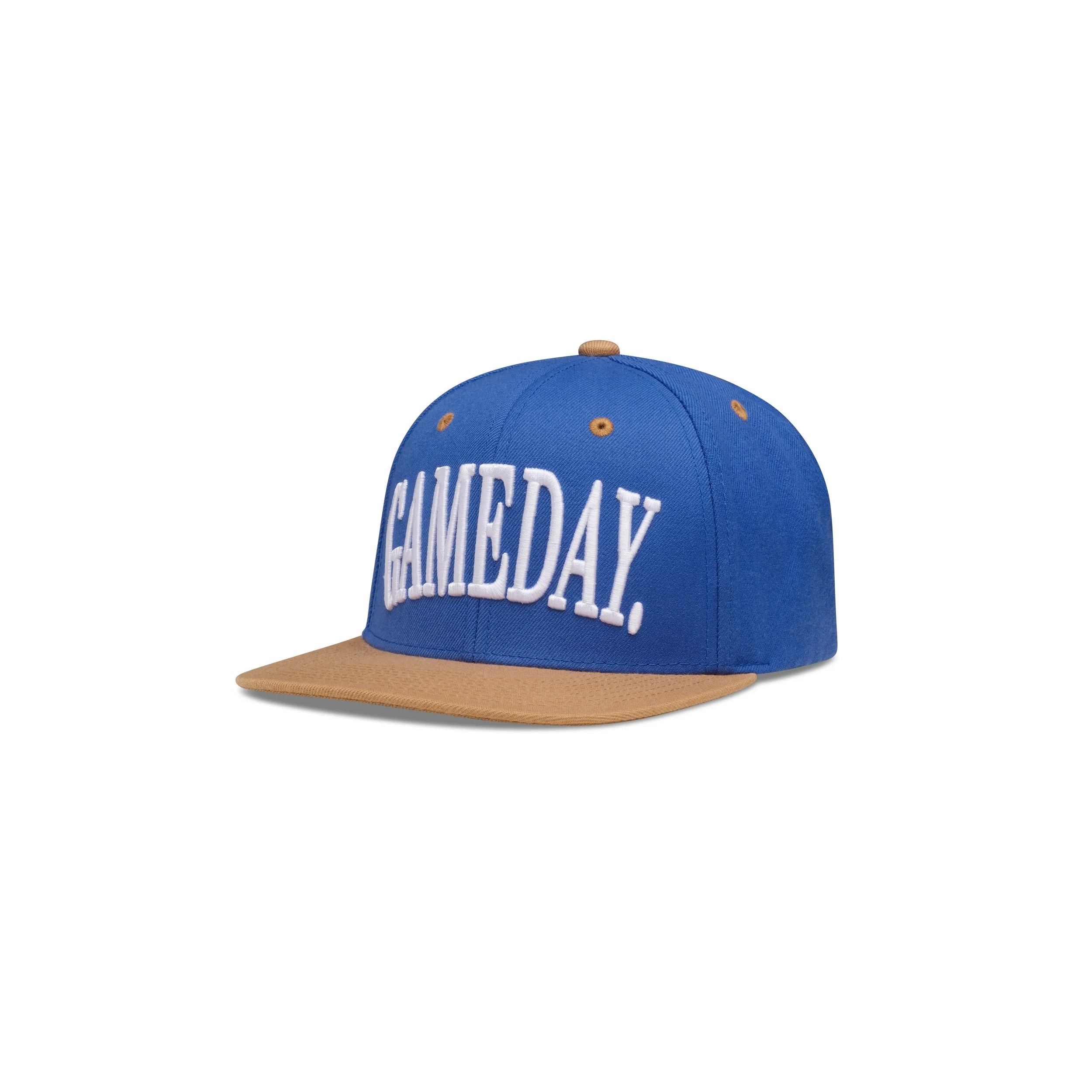 Frontplay_Flatbrim_Front Left View_Wheat SL#23, Blue SL#16.jpg
