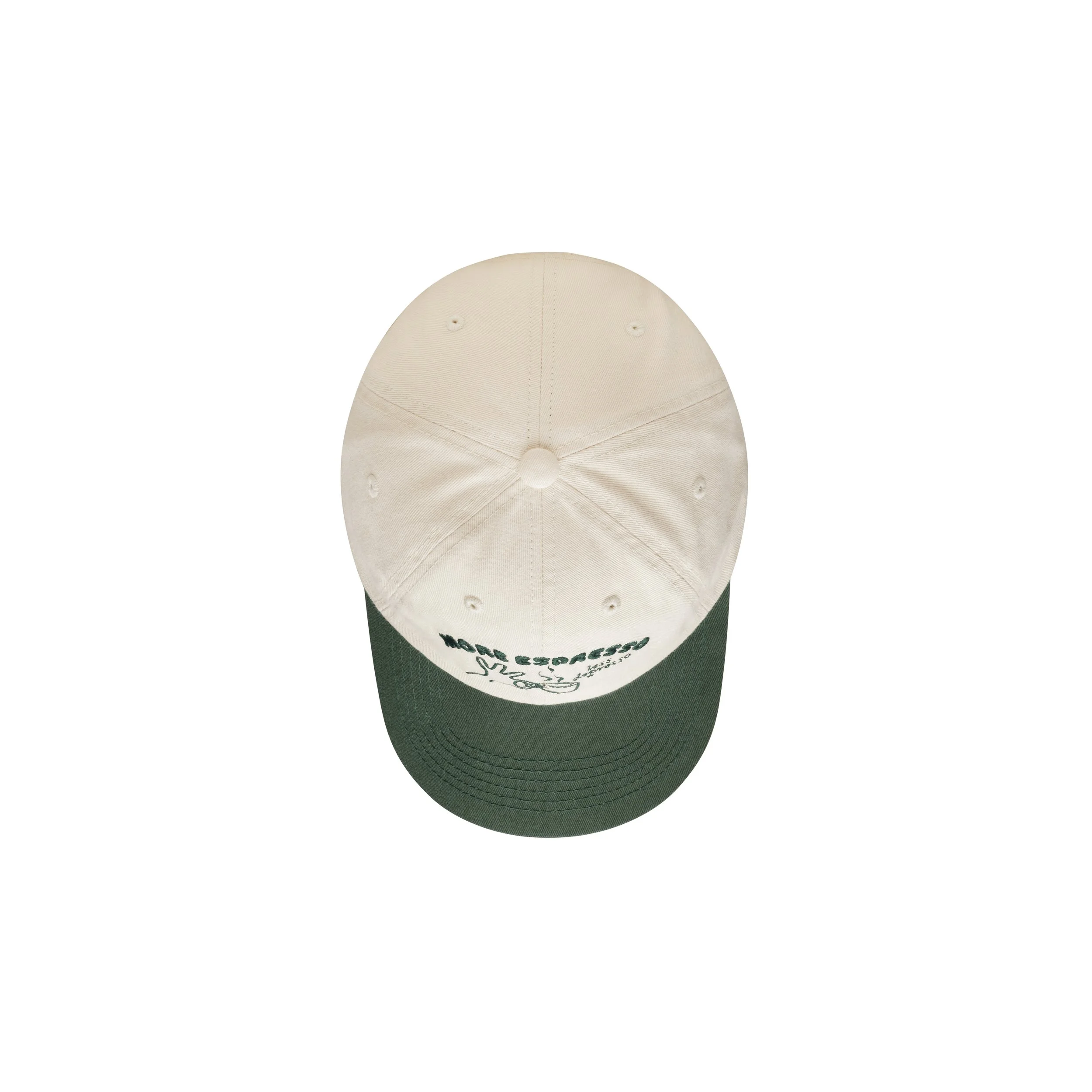 Frontplay_Dad Cap Mid_Top View_dk.green,stone.jpg