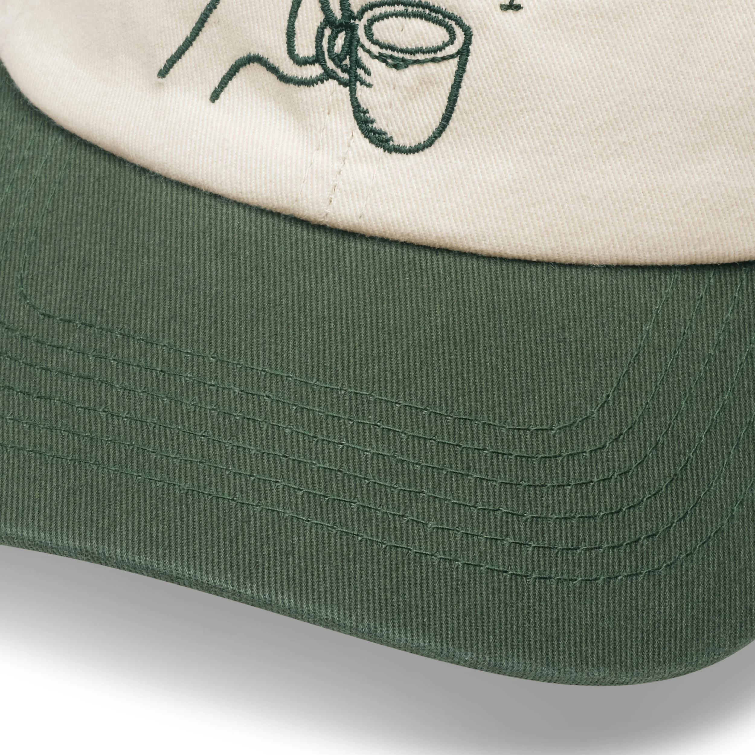 Frontplay_Dad Cap Mid_Detail02_dk.green,stone.jpg