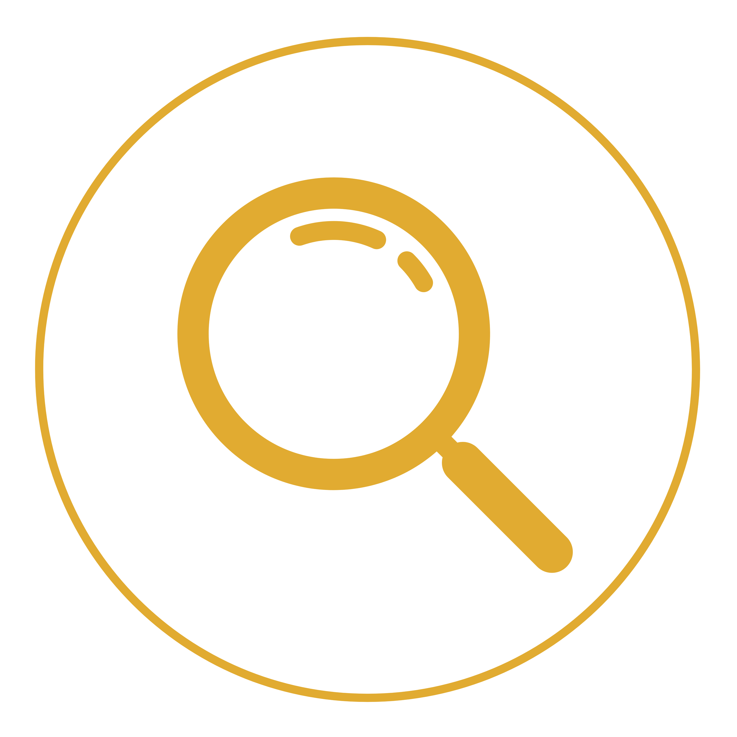 Step 02. Magnifying glass icon representing an honest, unbiased diagnosis of a school's operational and cultural needs.
