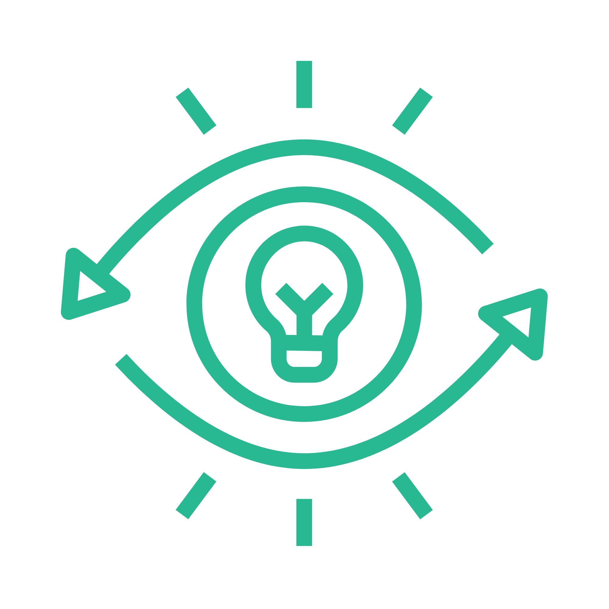 Icon of an eye with a lightbulb, representing visionary leadership and a strategic focus on a school's mission.