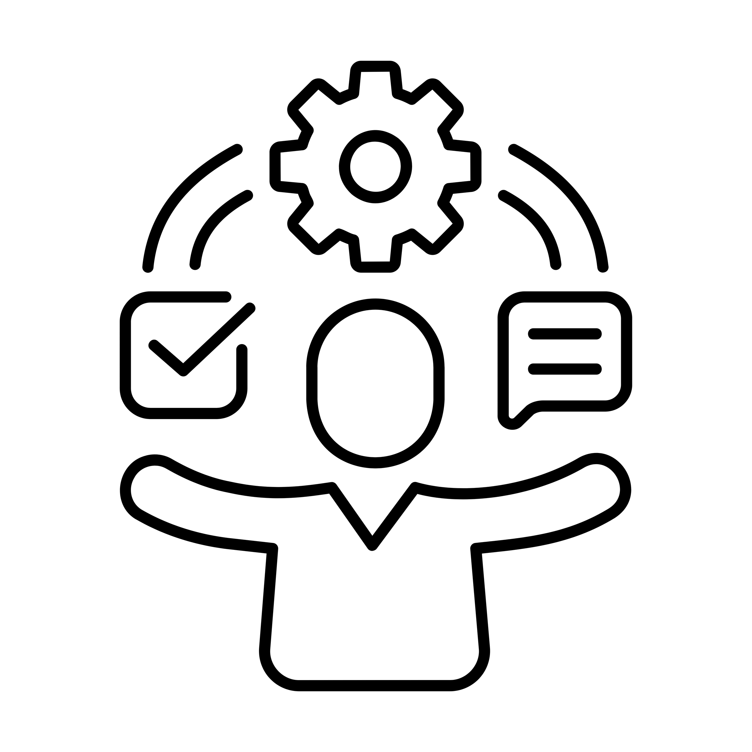 Figure with gears icon representing comprehensive support during the executive search process.
